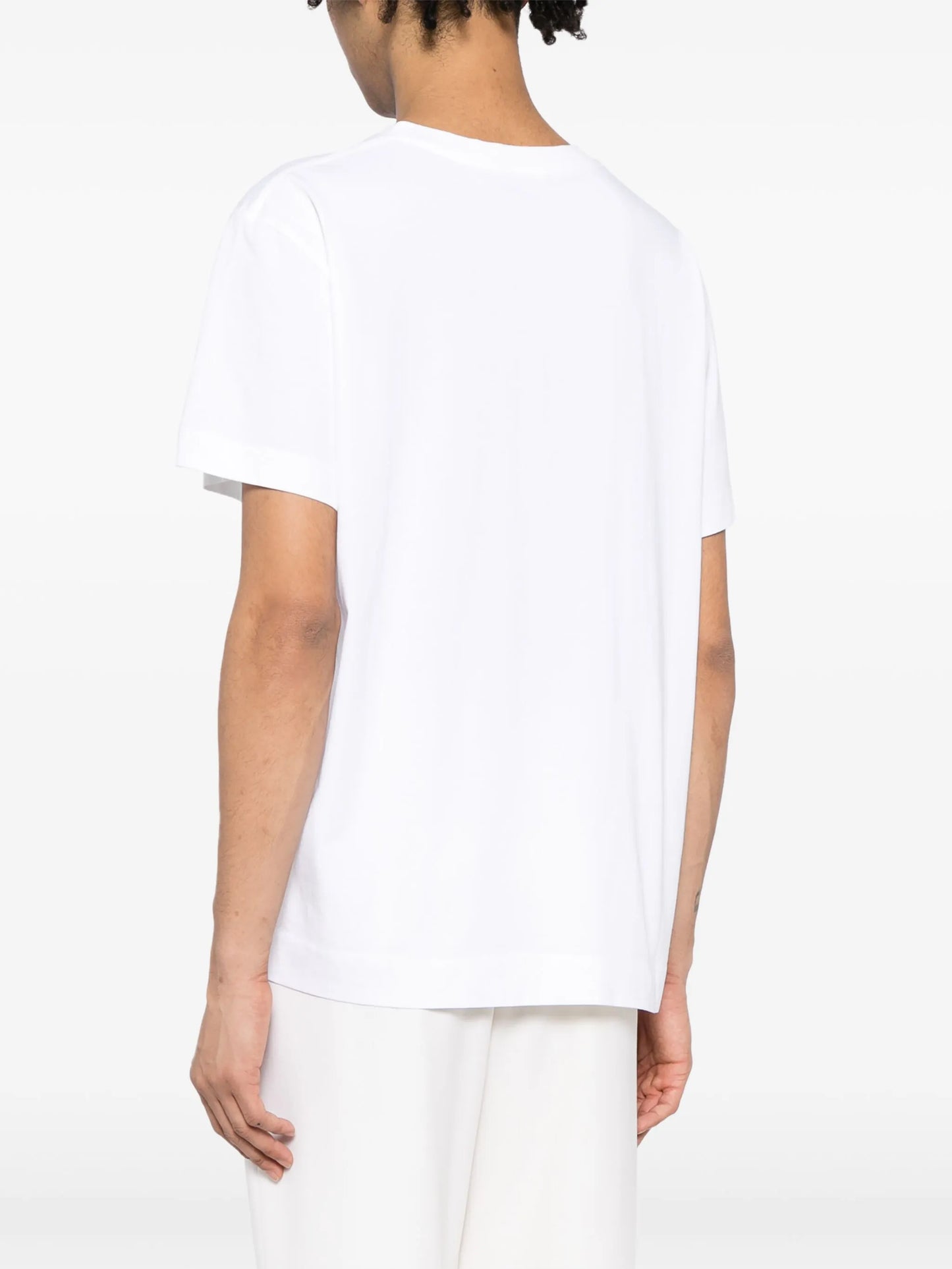 rose-print cotton T-shirt