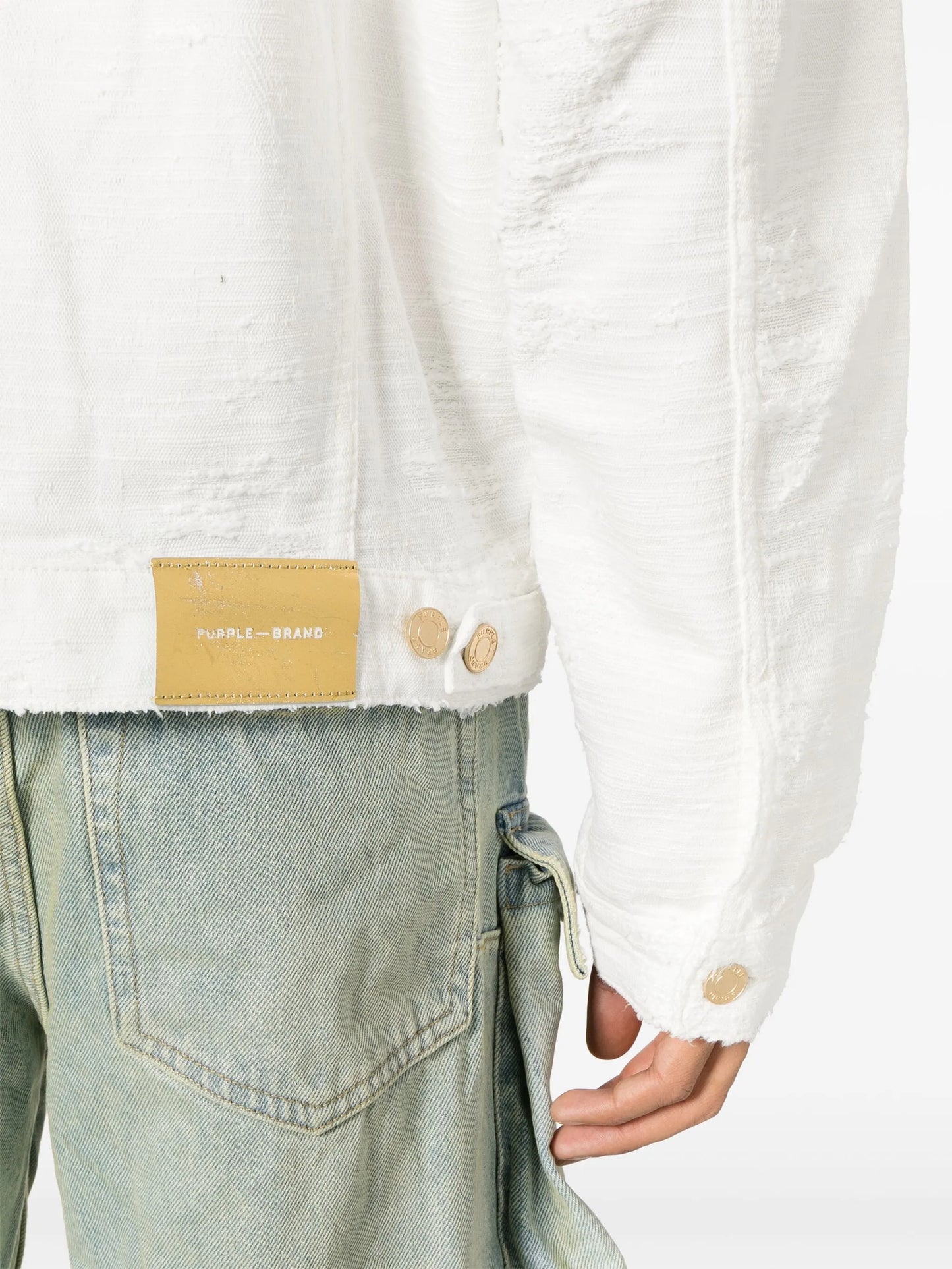 P027 textured shirt jacket