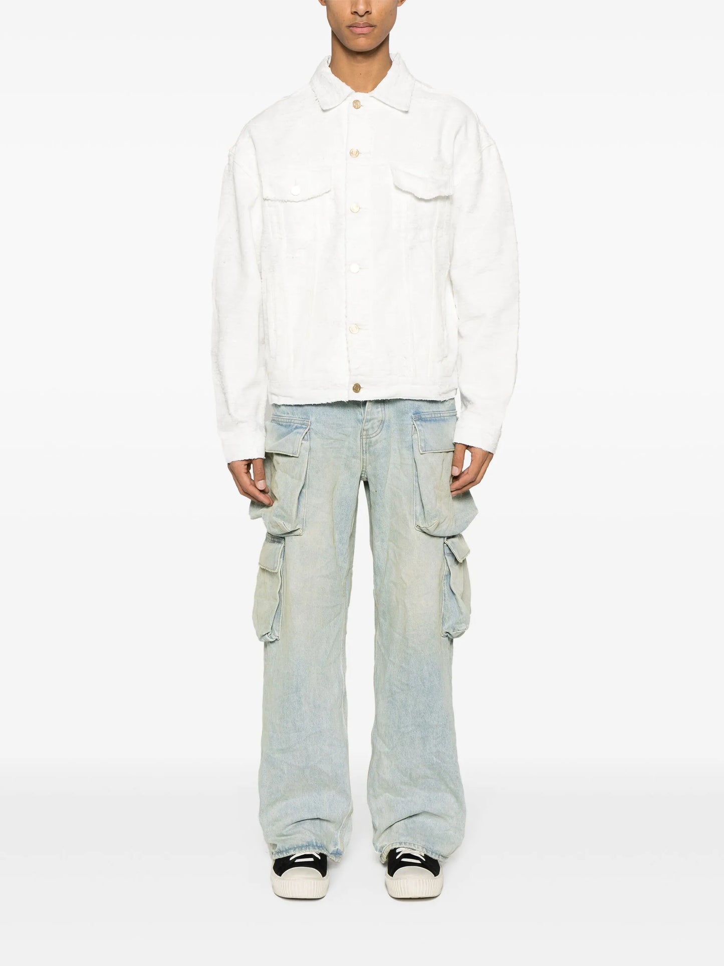 P027 textured shirt jacket
