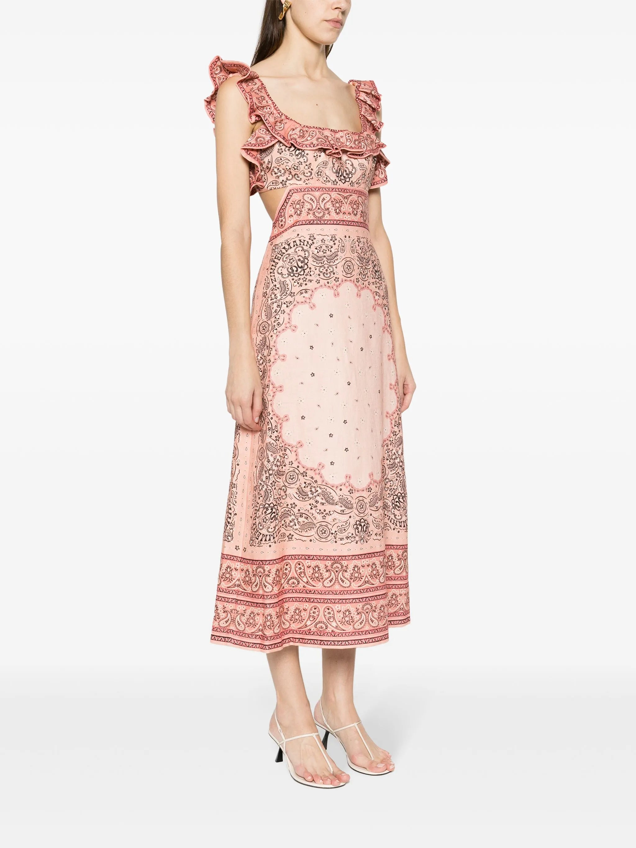 Matchmaker Frilled midi dress