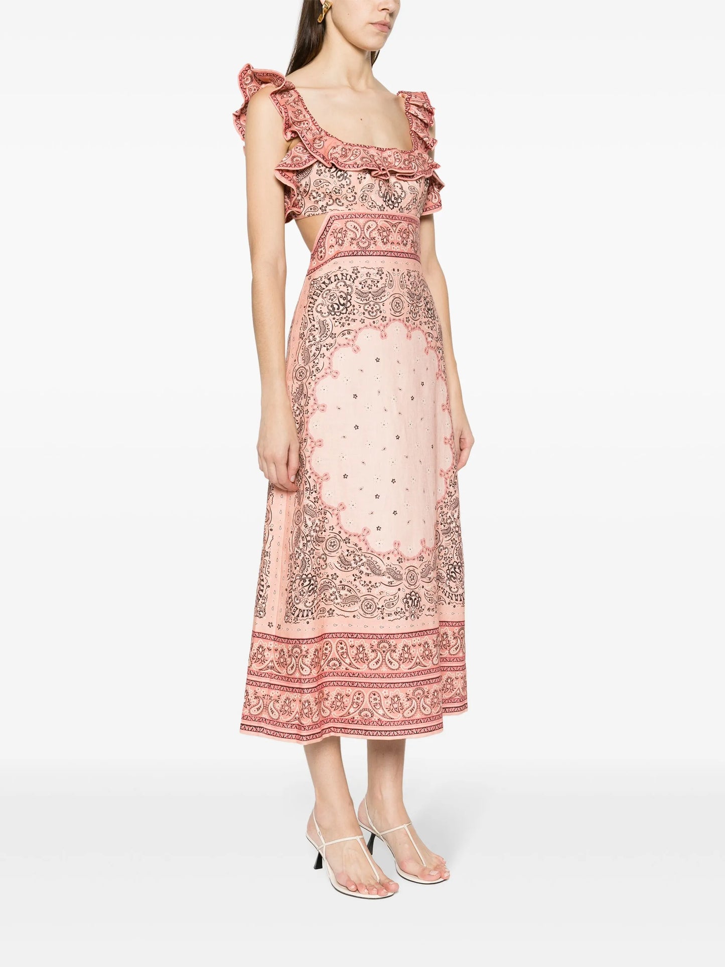 Matchmaker Frilled midi dress