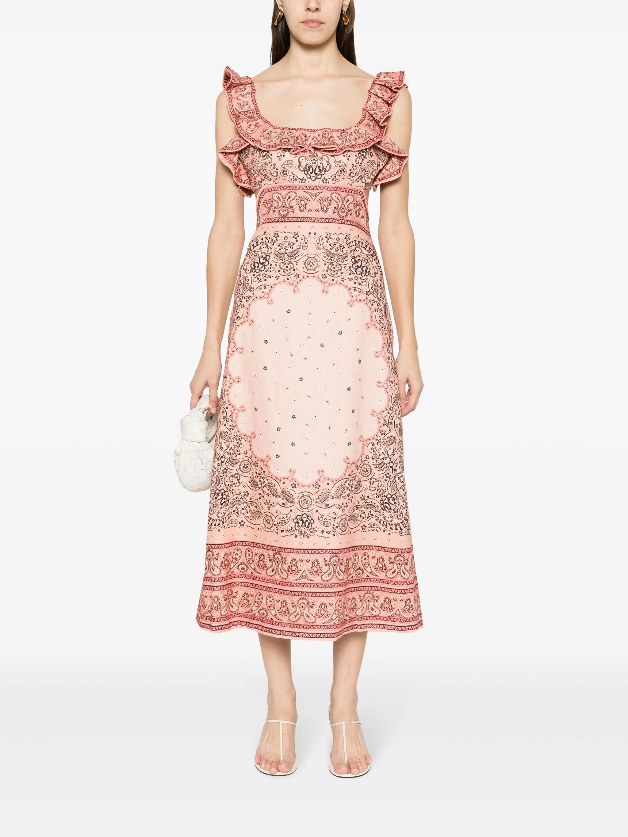 Matchmaker Frilled midi dress