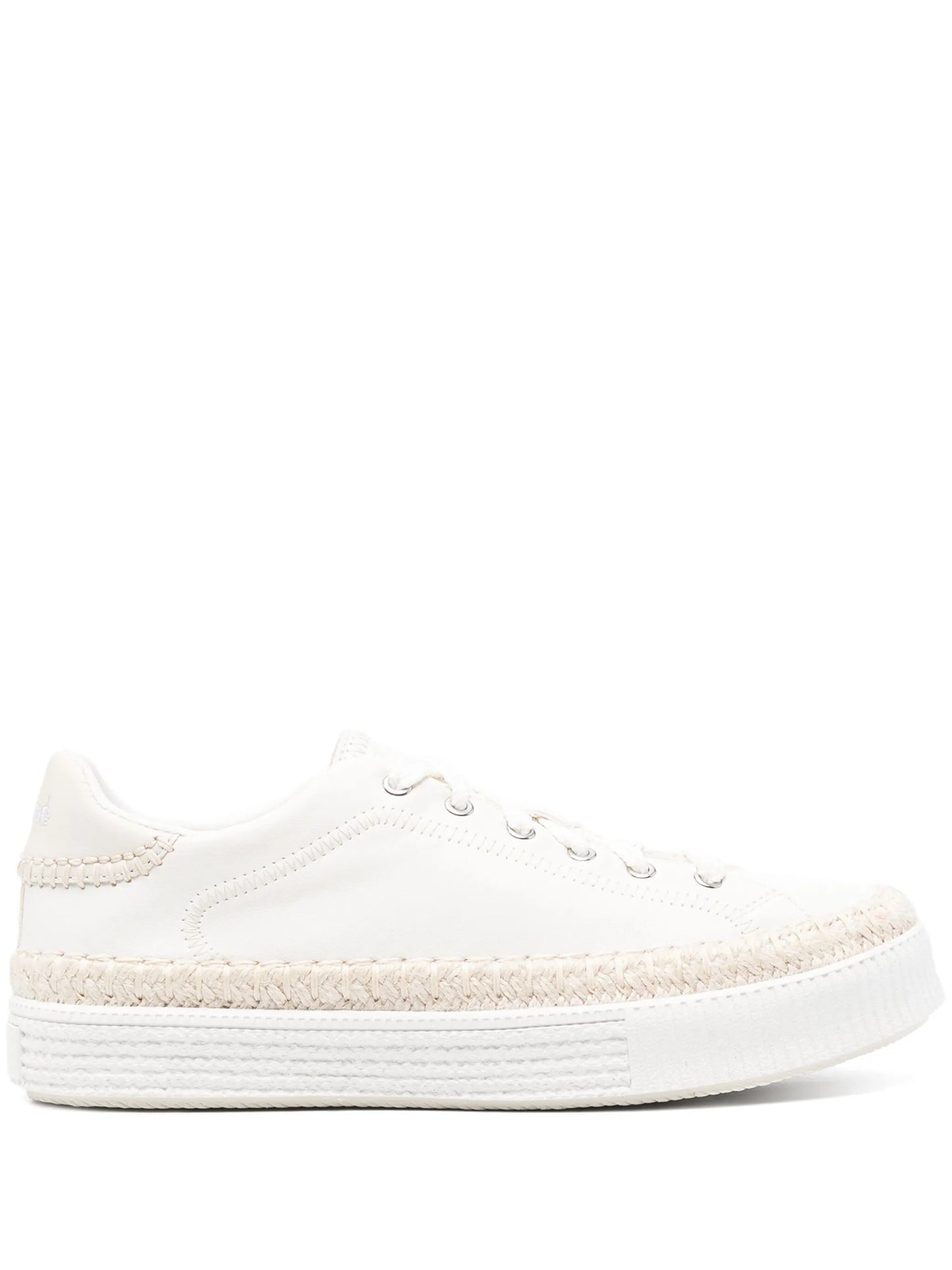 Telma tonal-stitching leather sneakers