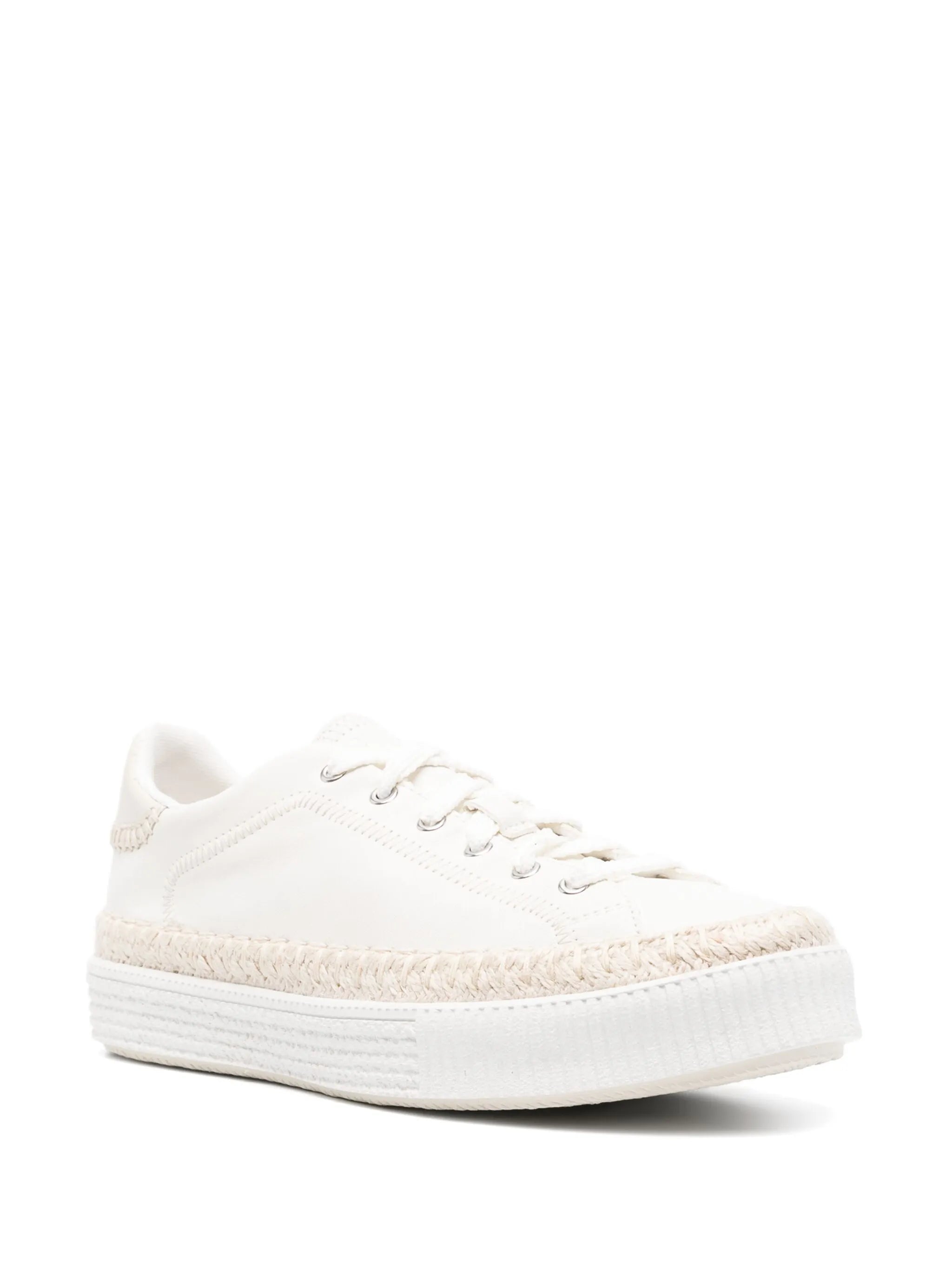 Telma tonal-stitching leather sneakers