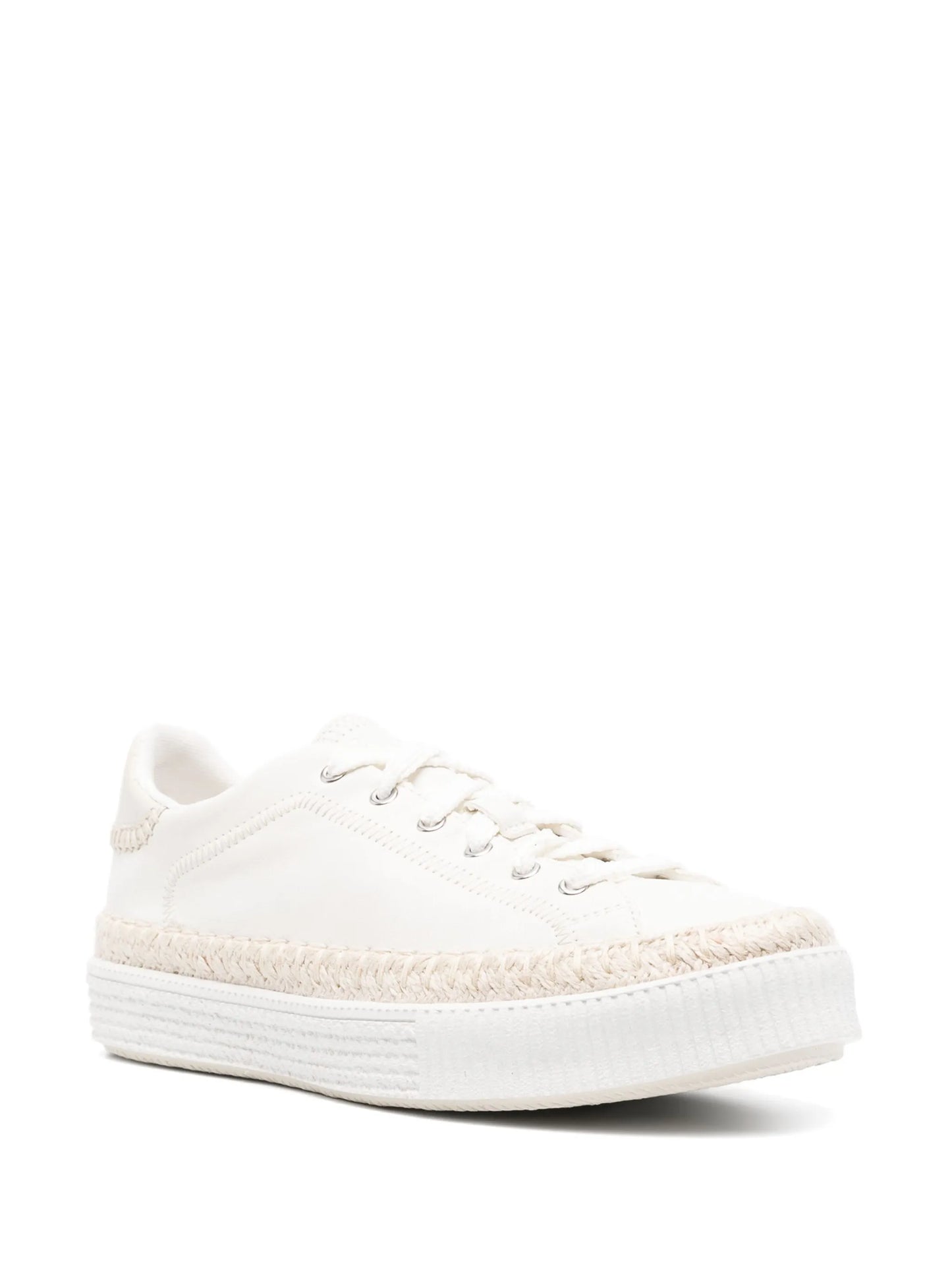 Telma tonal-stitching leather sneakers