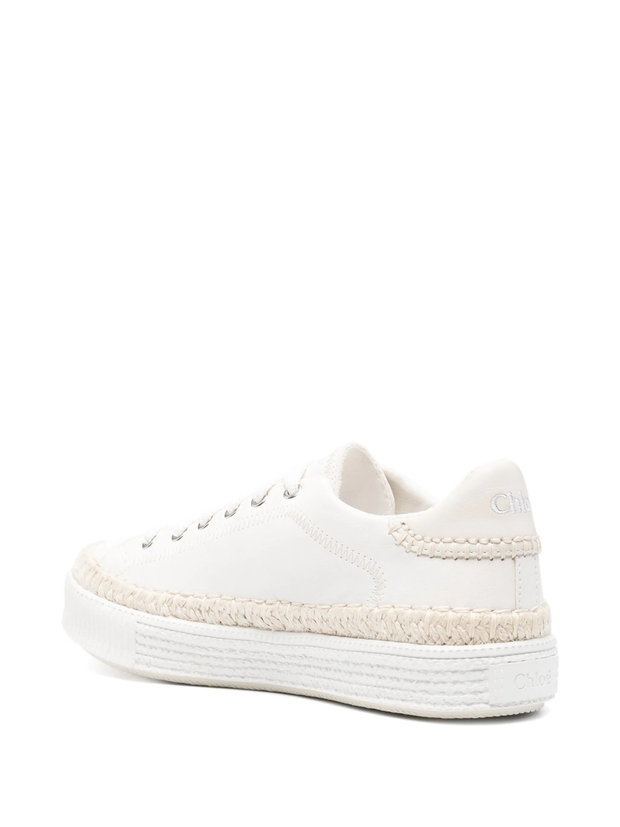 Telma tonal-stitching leather sneakers