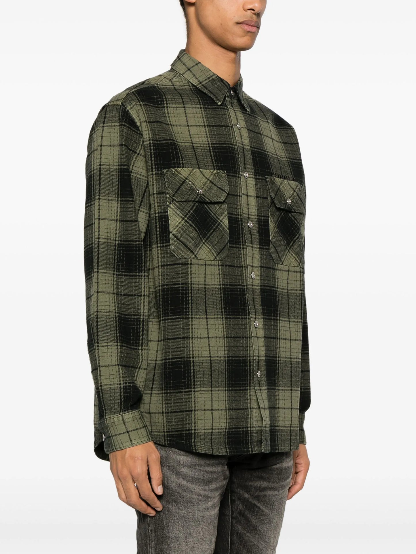 flannel long-sleeve shirt
