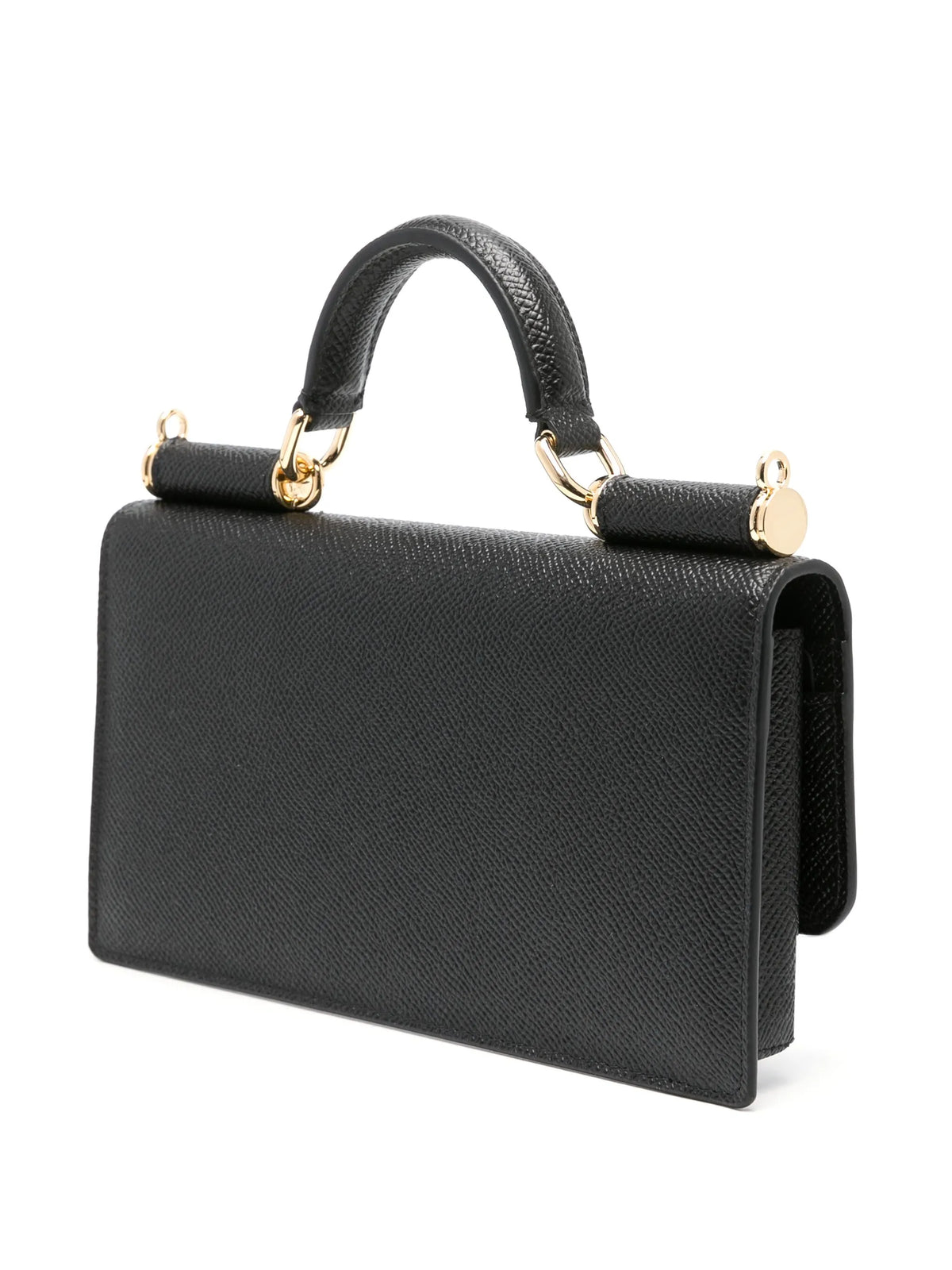 logo-plaque leather mini bag