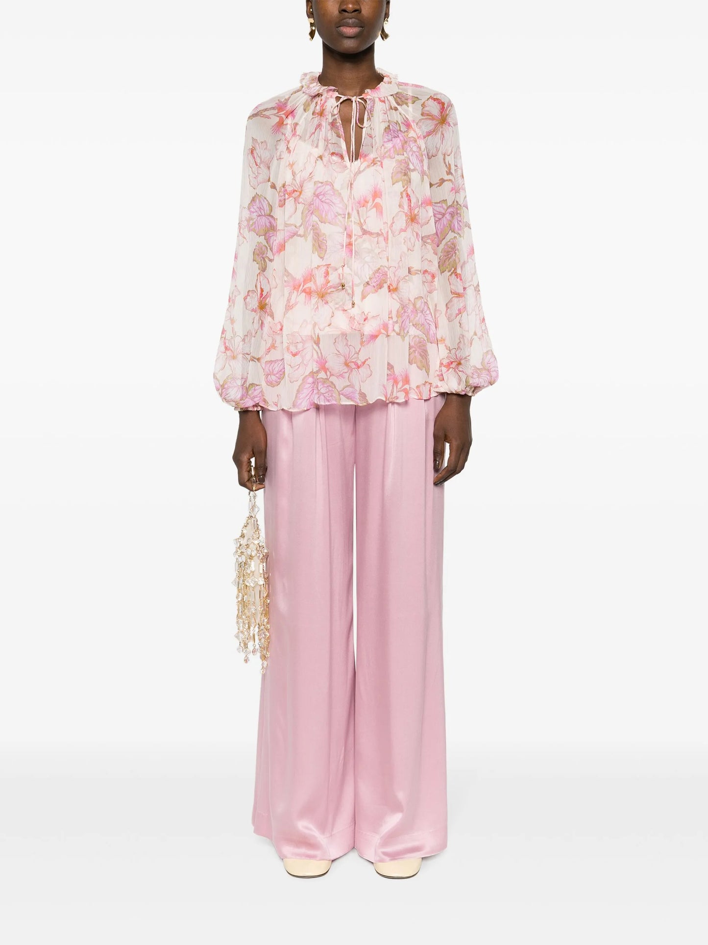 Matchmaker Billow floral-print blouse