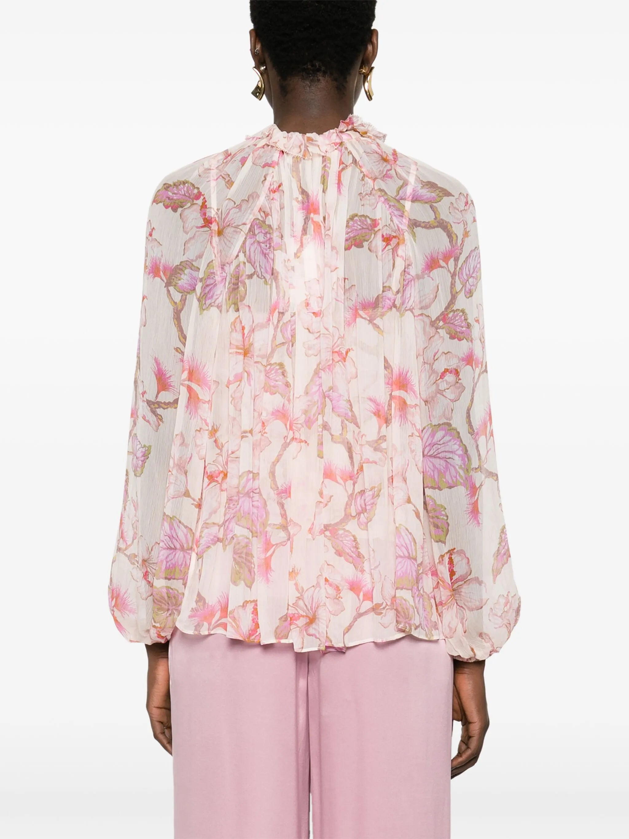 Matchmaker Billow floral-print blouse