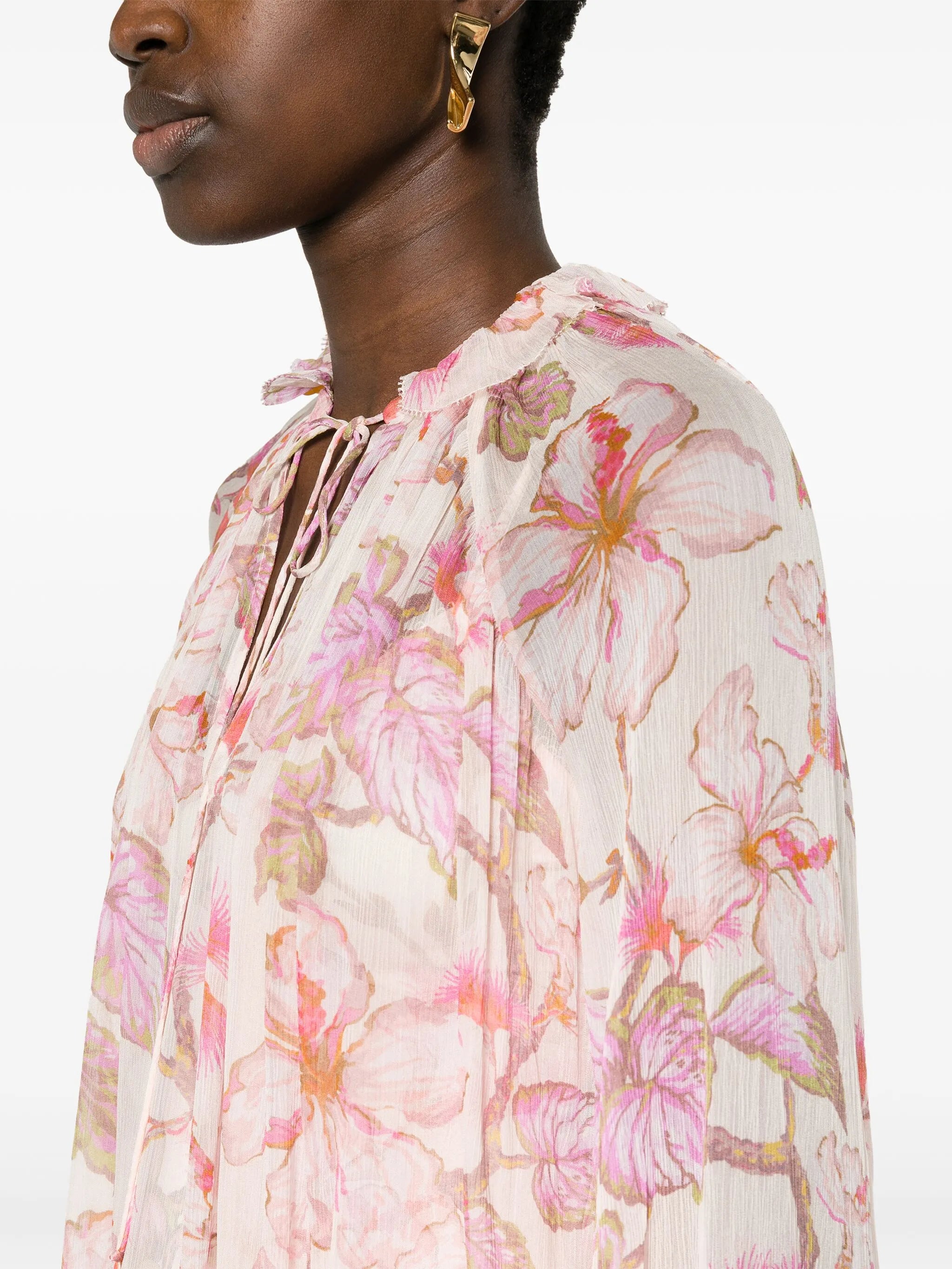 Matchmaker Billow floral-print blouse