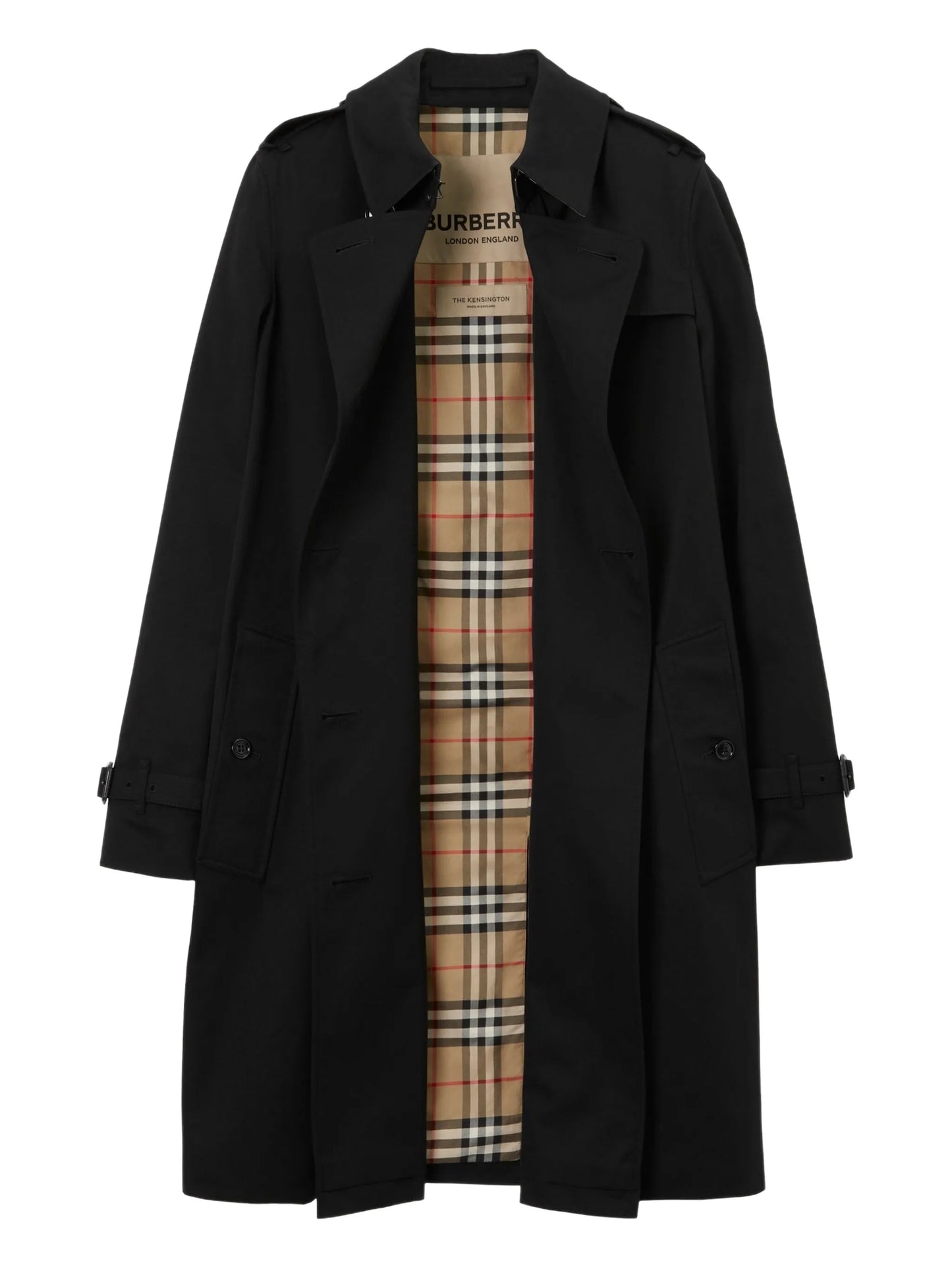 double-breasted cotton coat