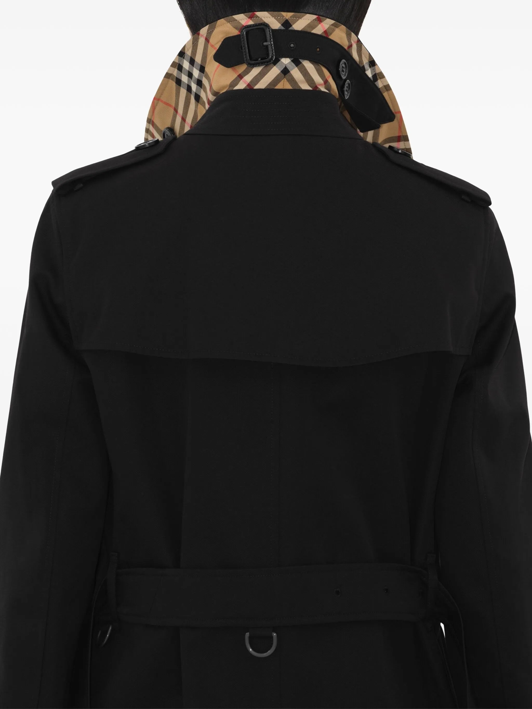 double-breasted cotton coat