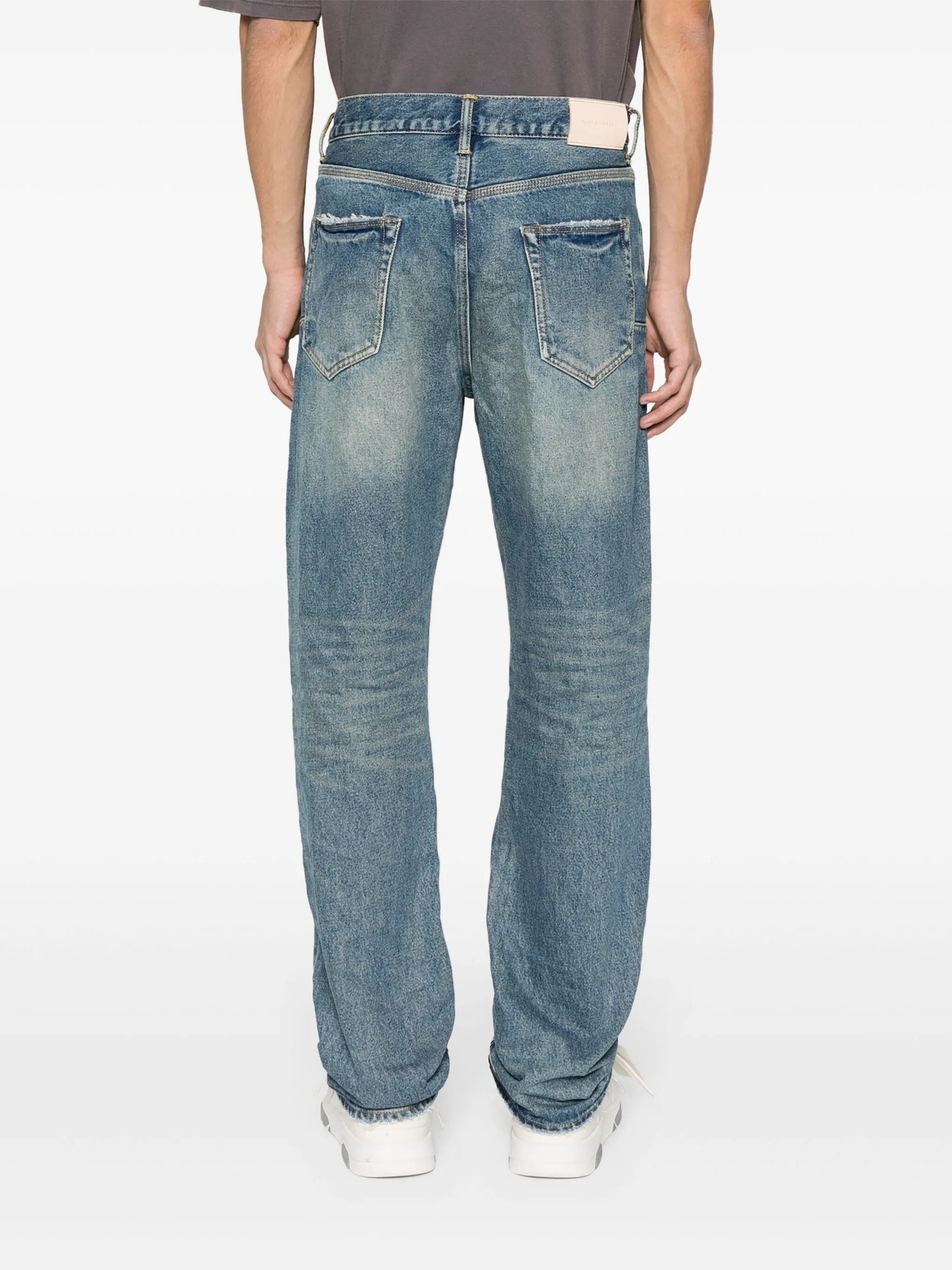 P011 Vintage Knee Slit jeans