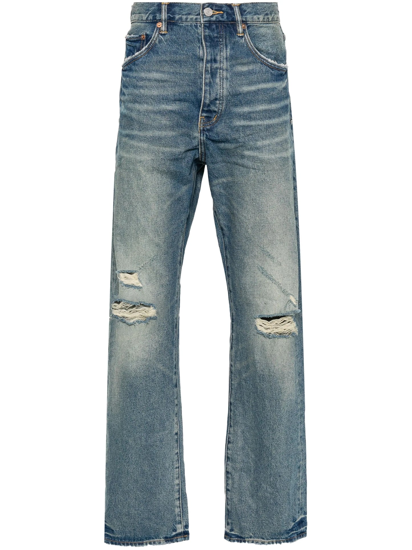 P011 Vintage Knee Slit jeans