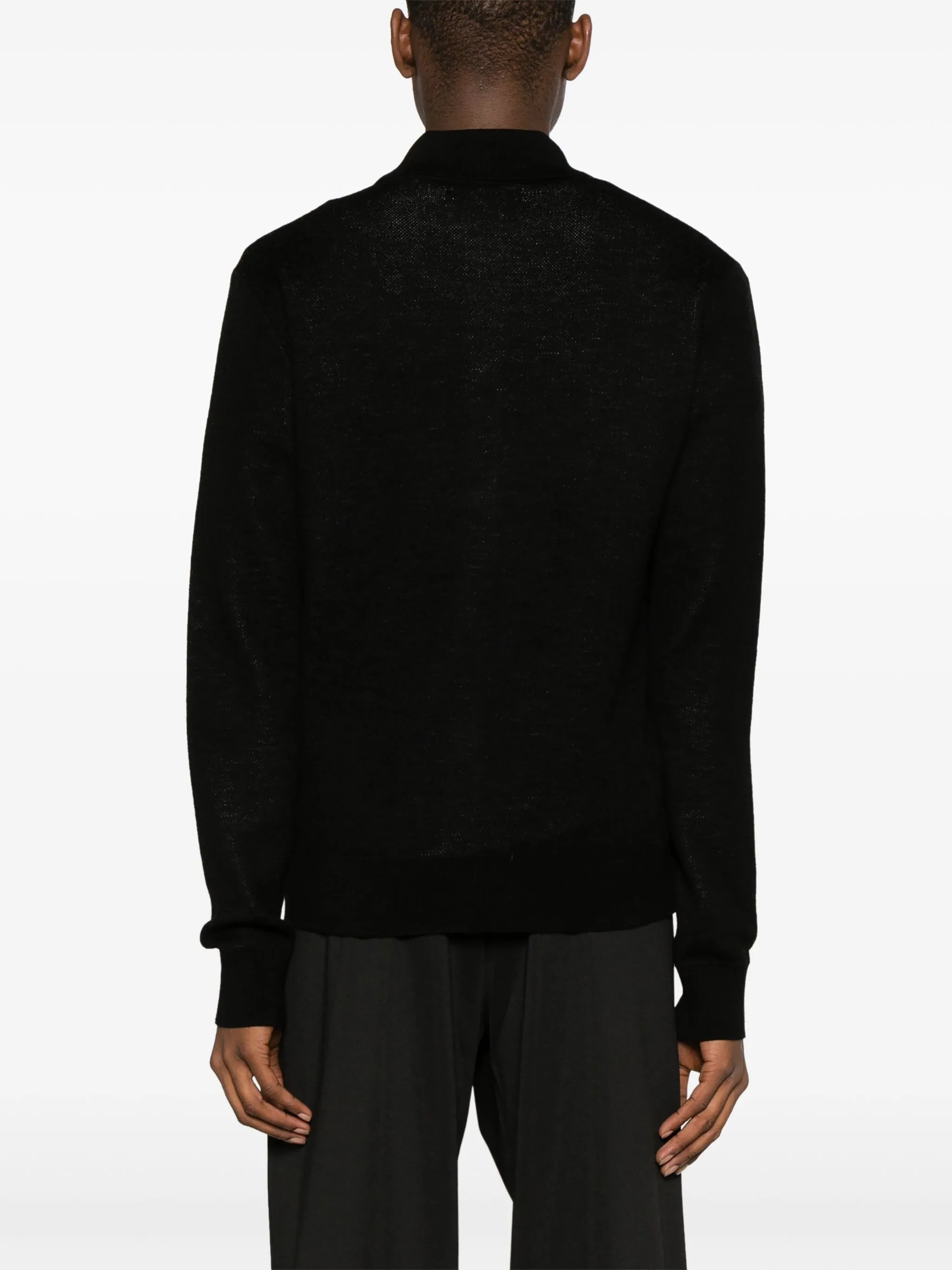 Repeat wool-jacquard cardigan