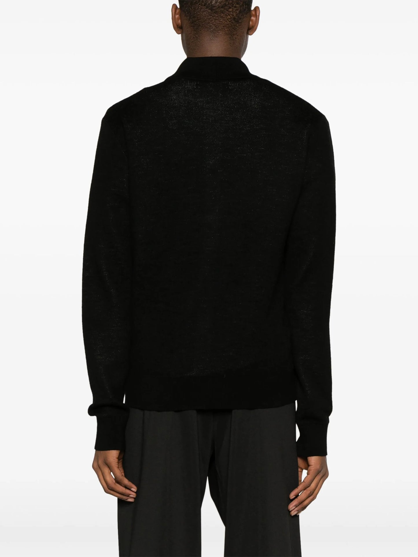 Repeat wool-jacquard cardigan