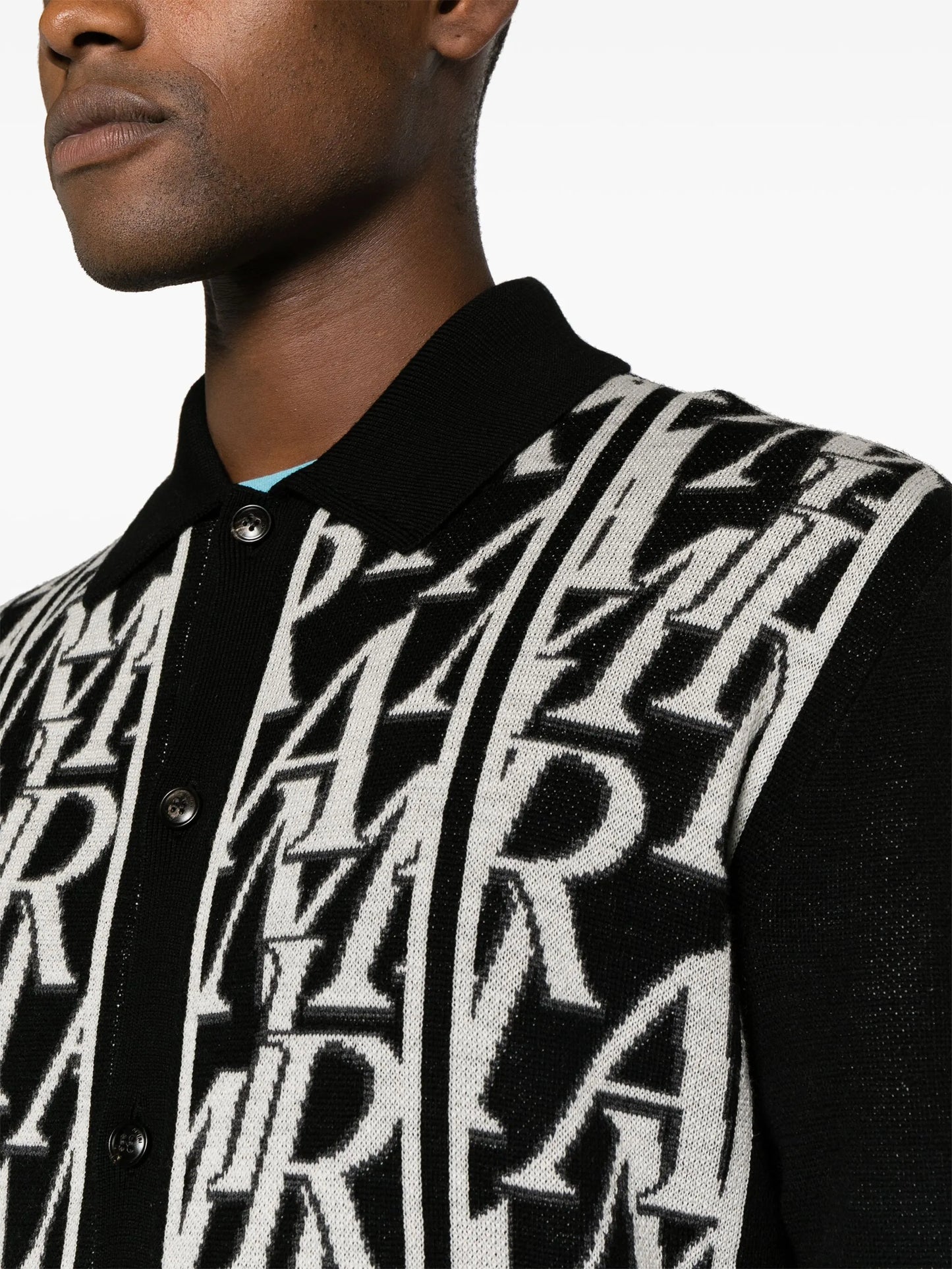 Repeat wool-jacquard cardigan