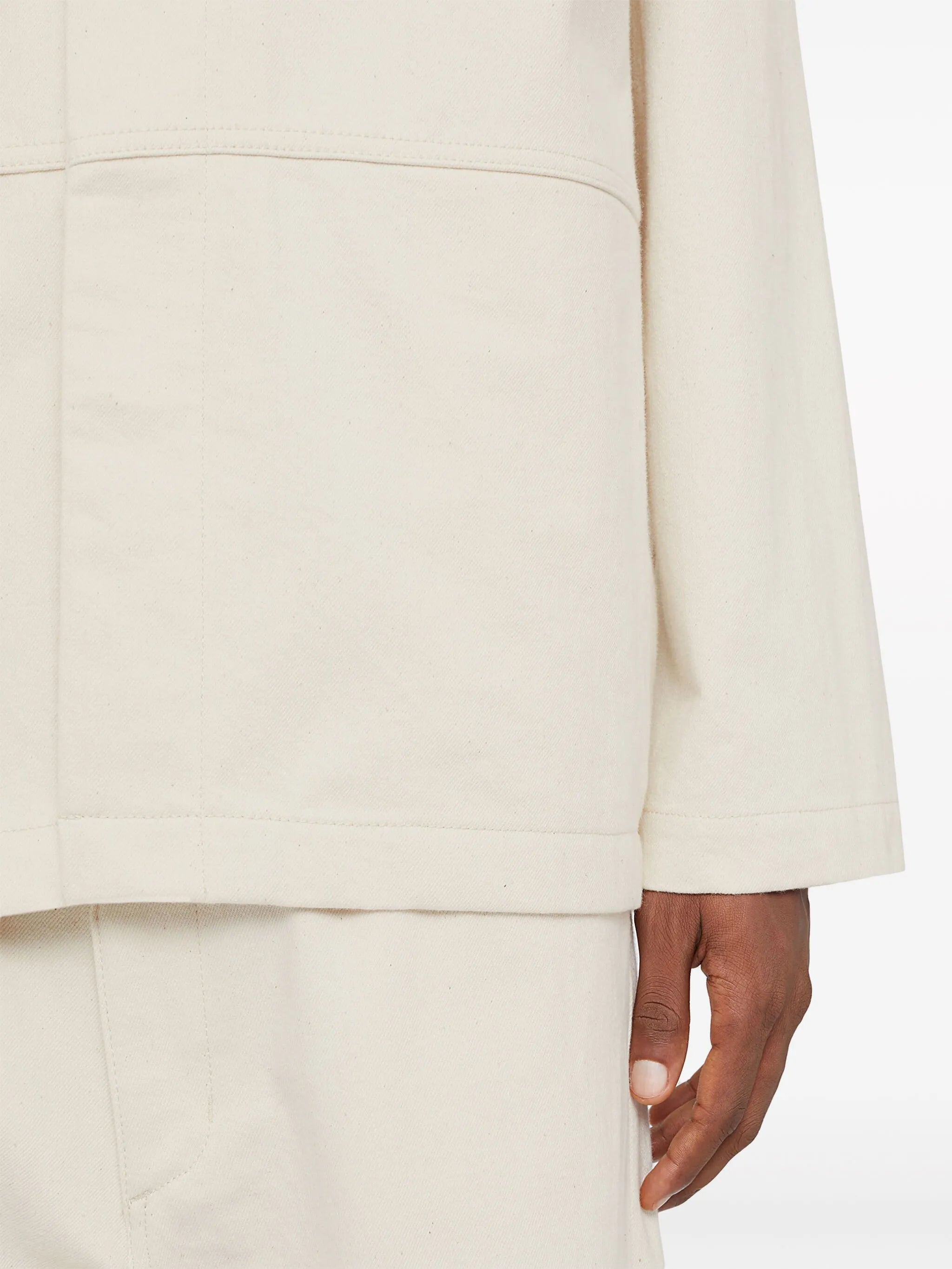 concealed fastening shirt-jacket