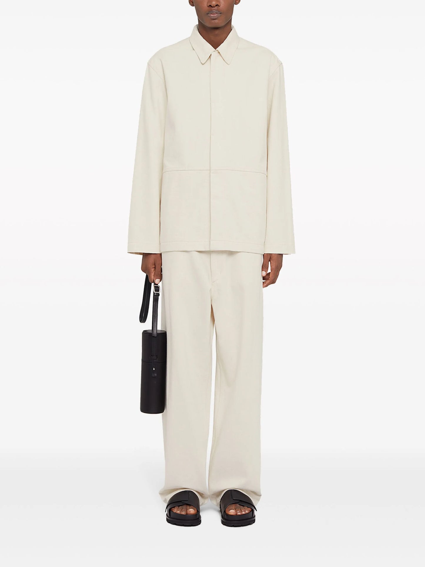 concealed fastening shirt-jacket