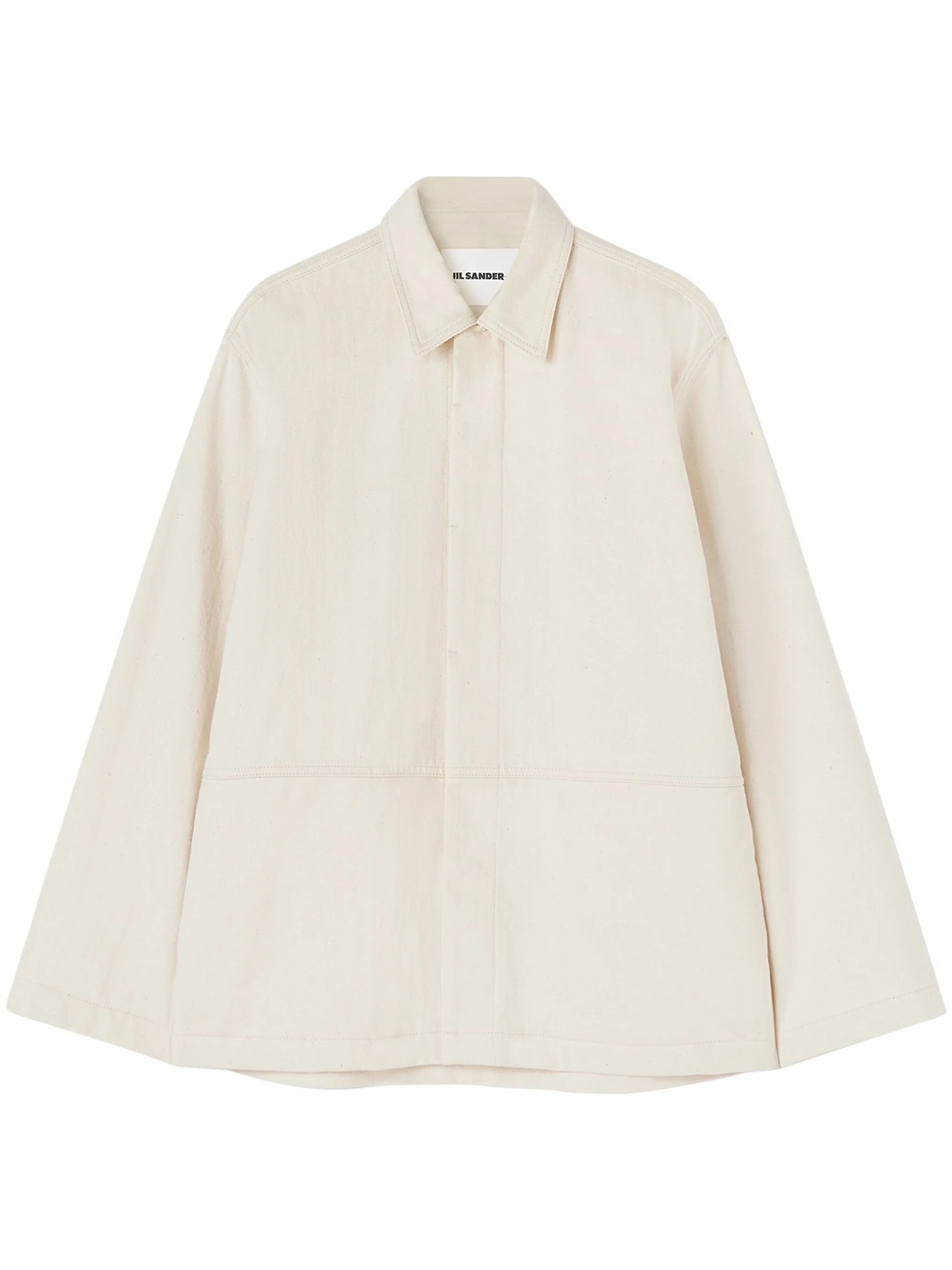 concealed fastening shirt-jacket