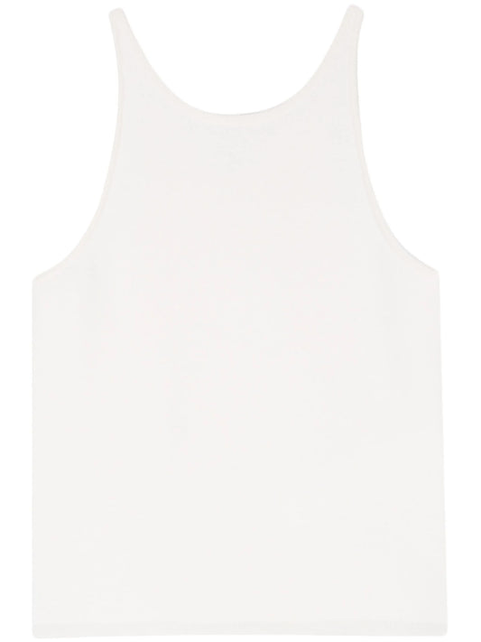 scoop-neck knitted tank top