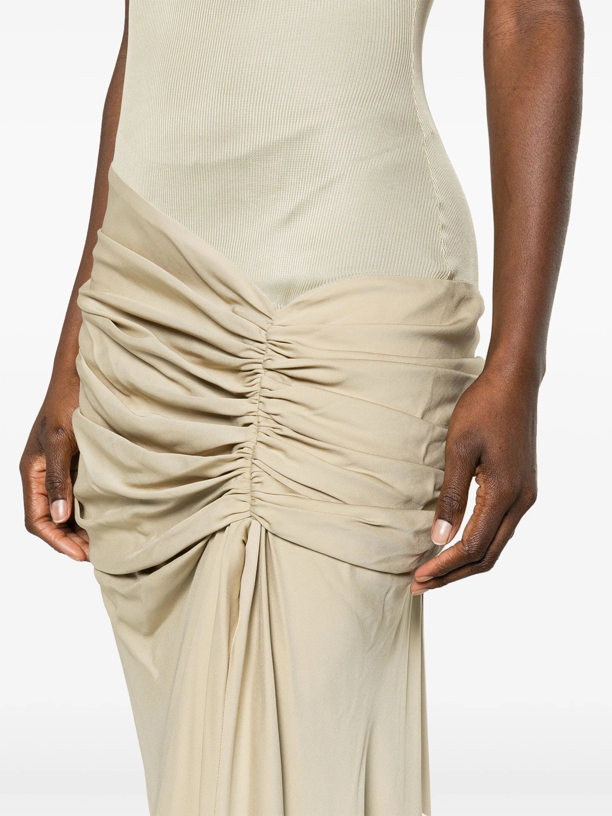 Fusion ruched gown