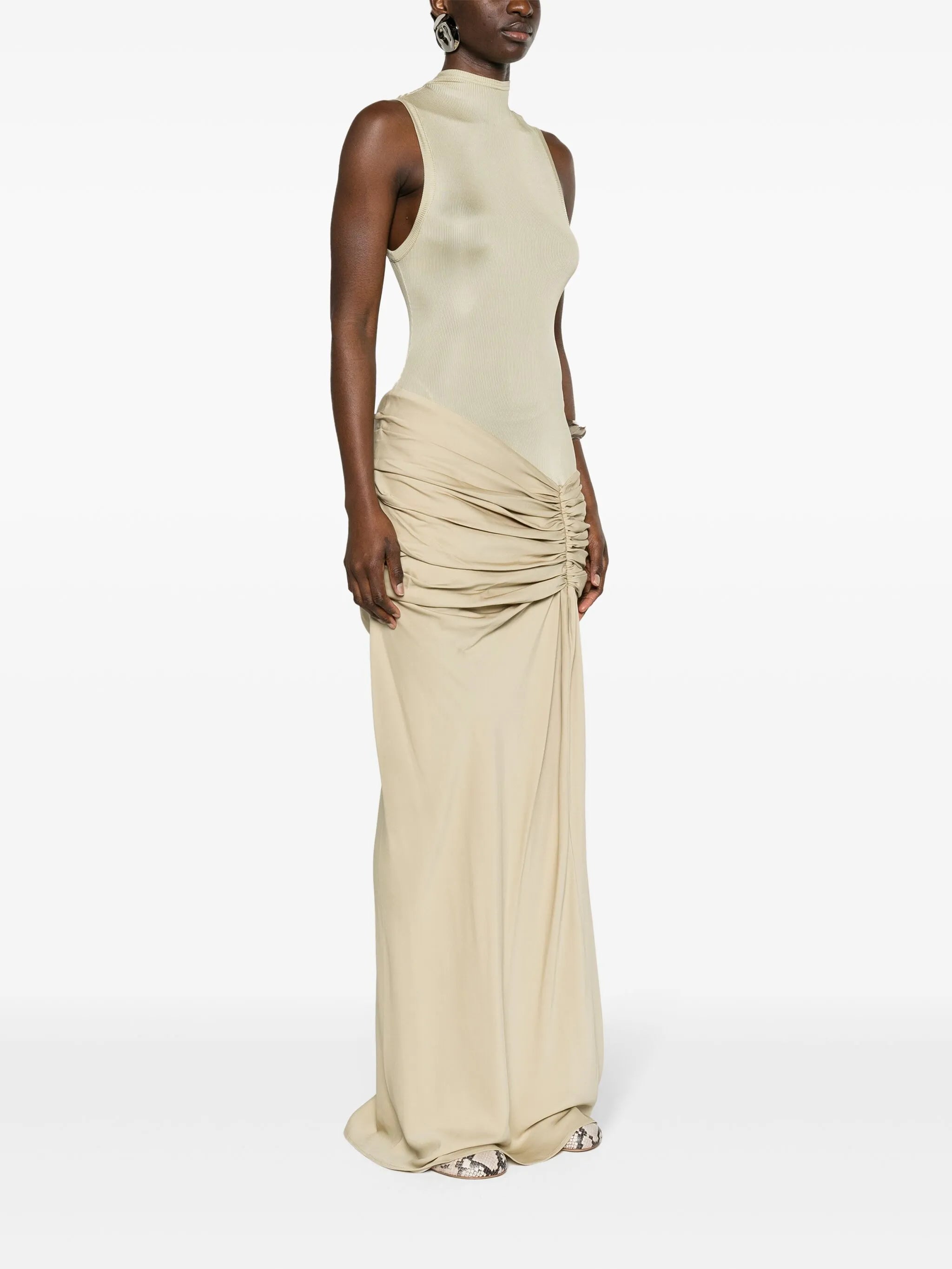 Fusion ruched gown