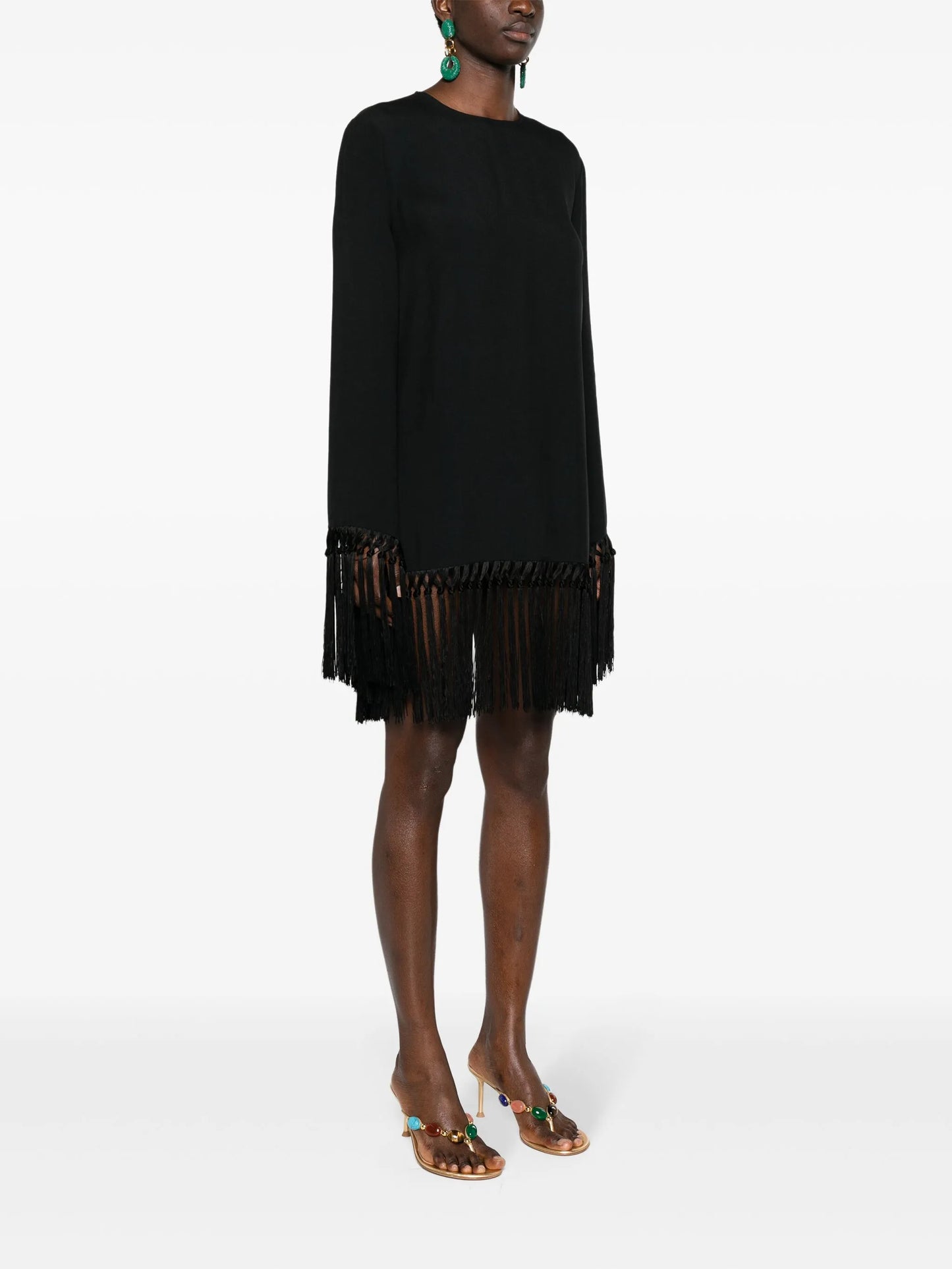 Claudia fringed minidress