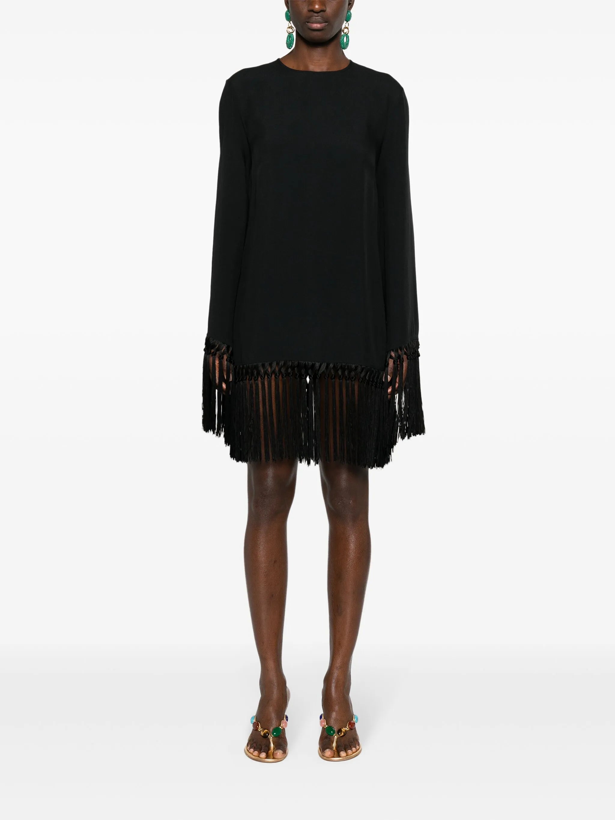 Claudia fringed minidress