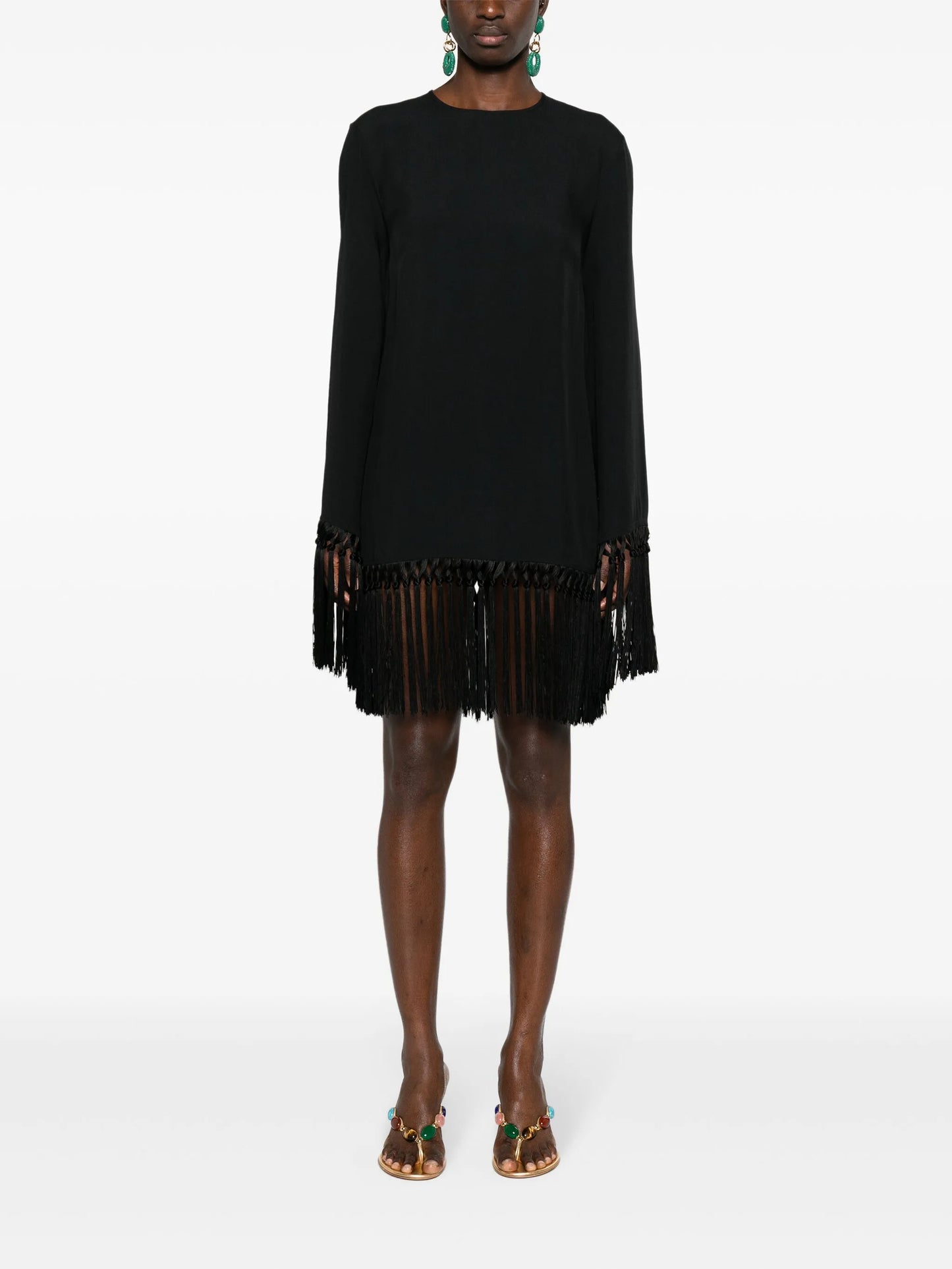 Claudia fringed minidress