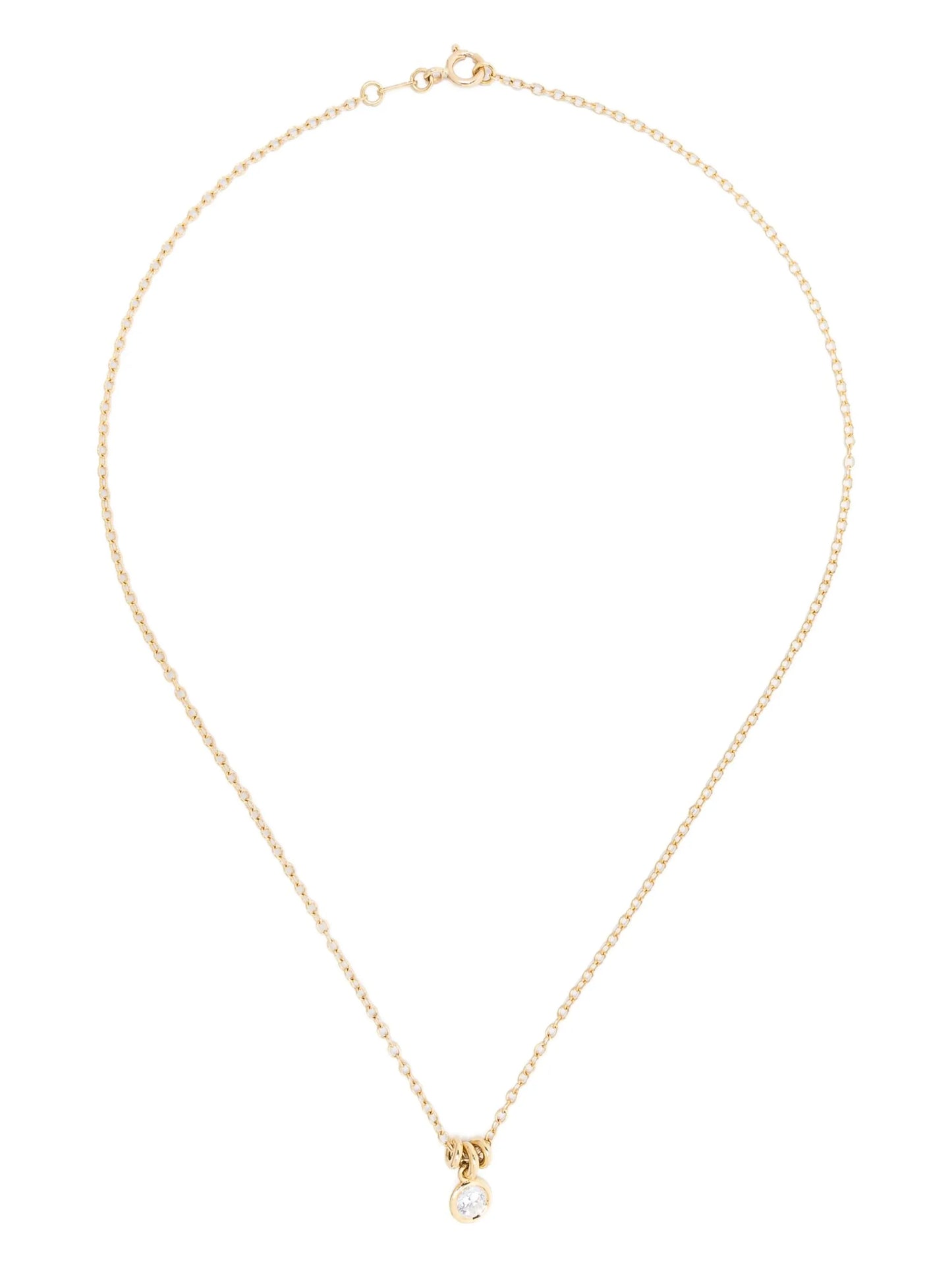 18kt yellow gold Amirah diamond pendant necklace