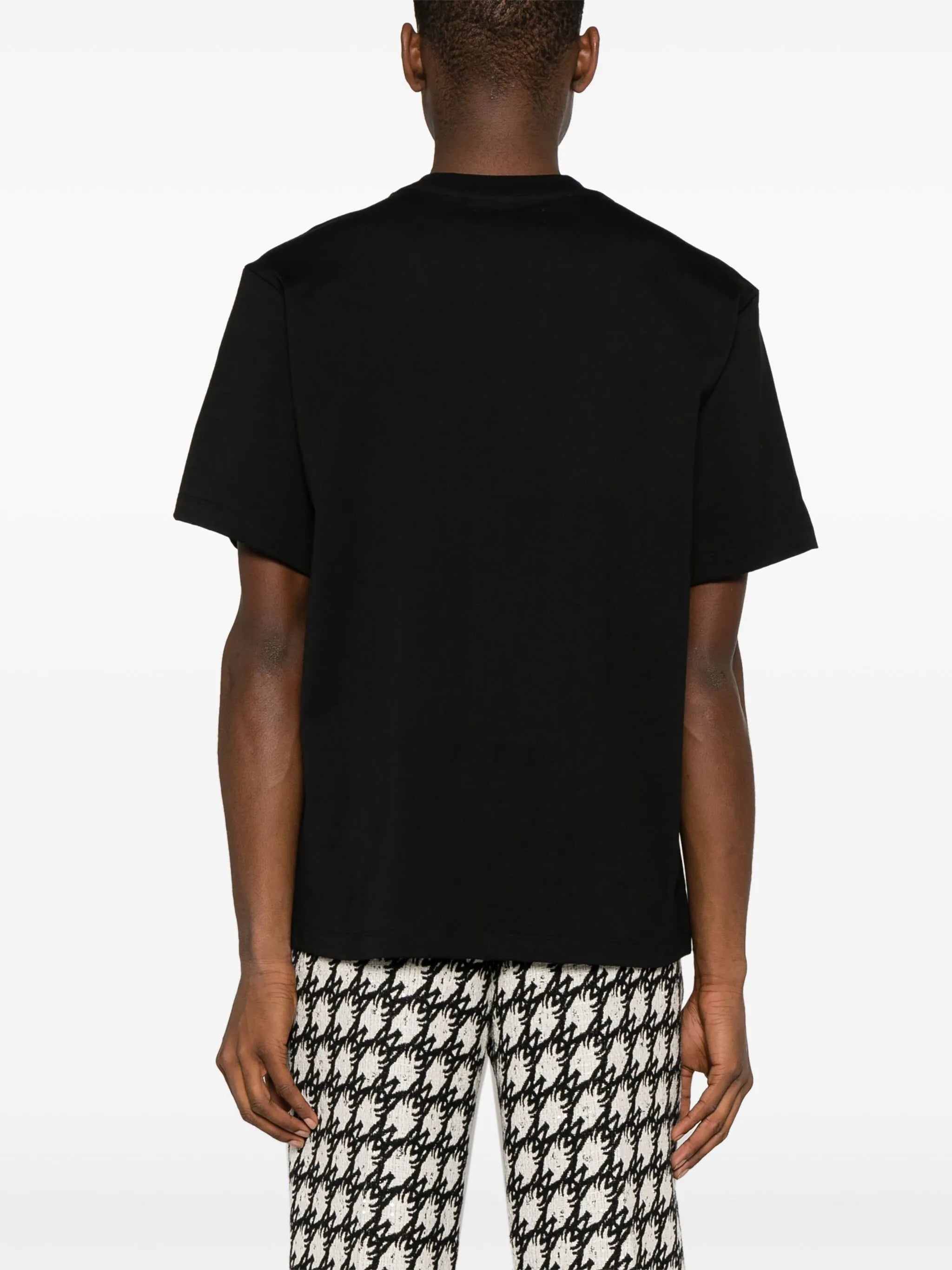 Staggered logo-appliqué T-shirt