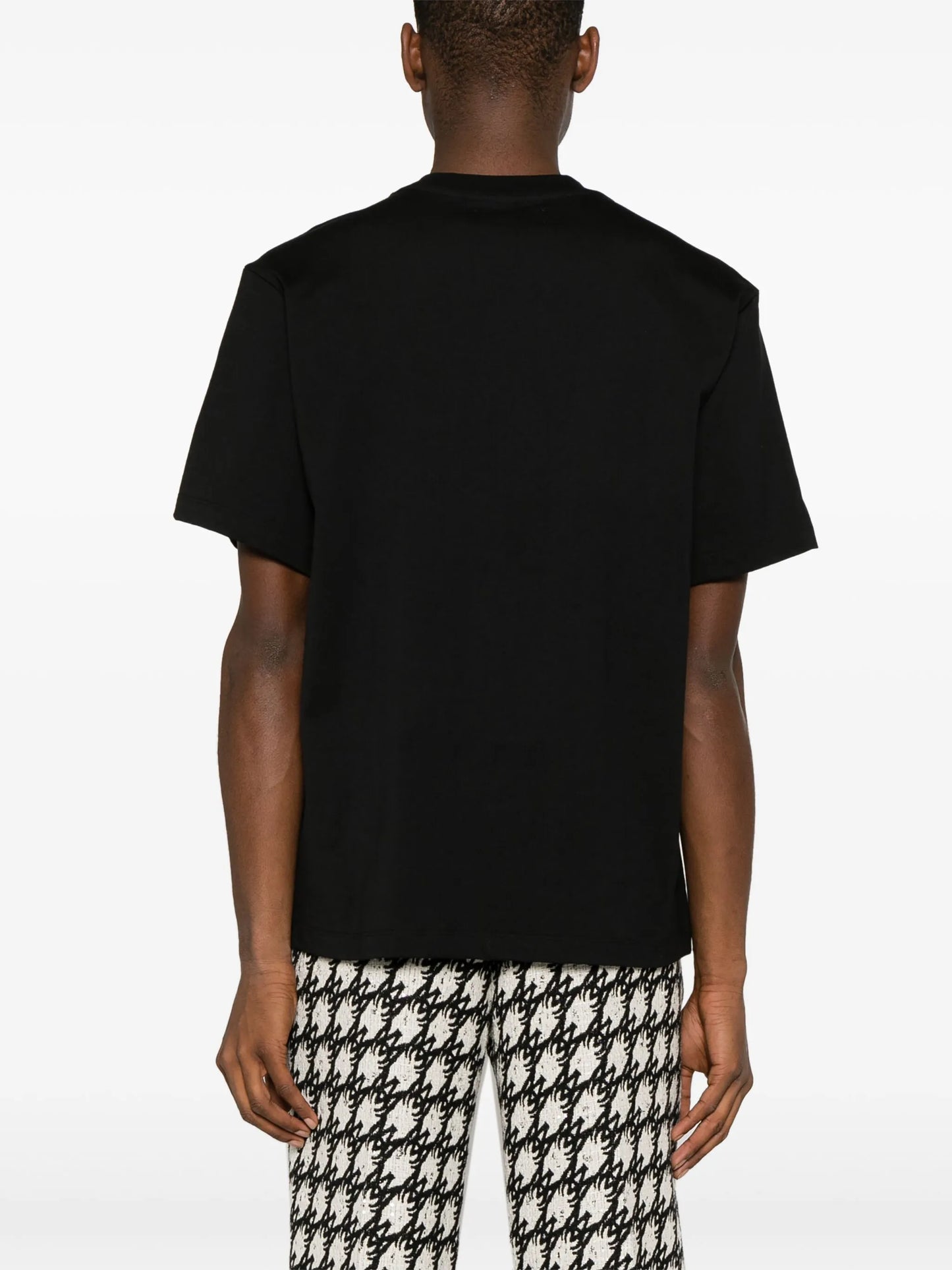 Staggered logo-appliqué T-shirt