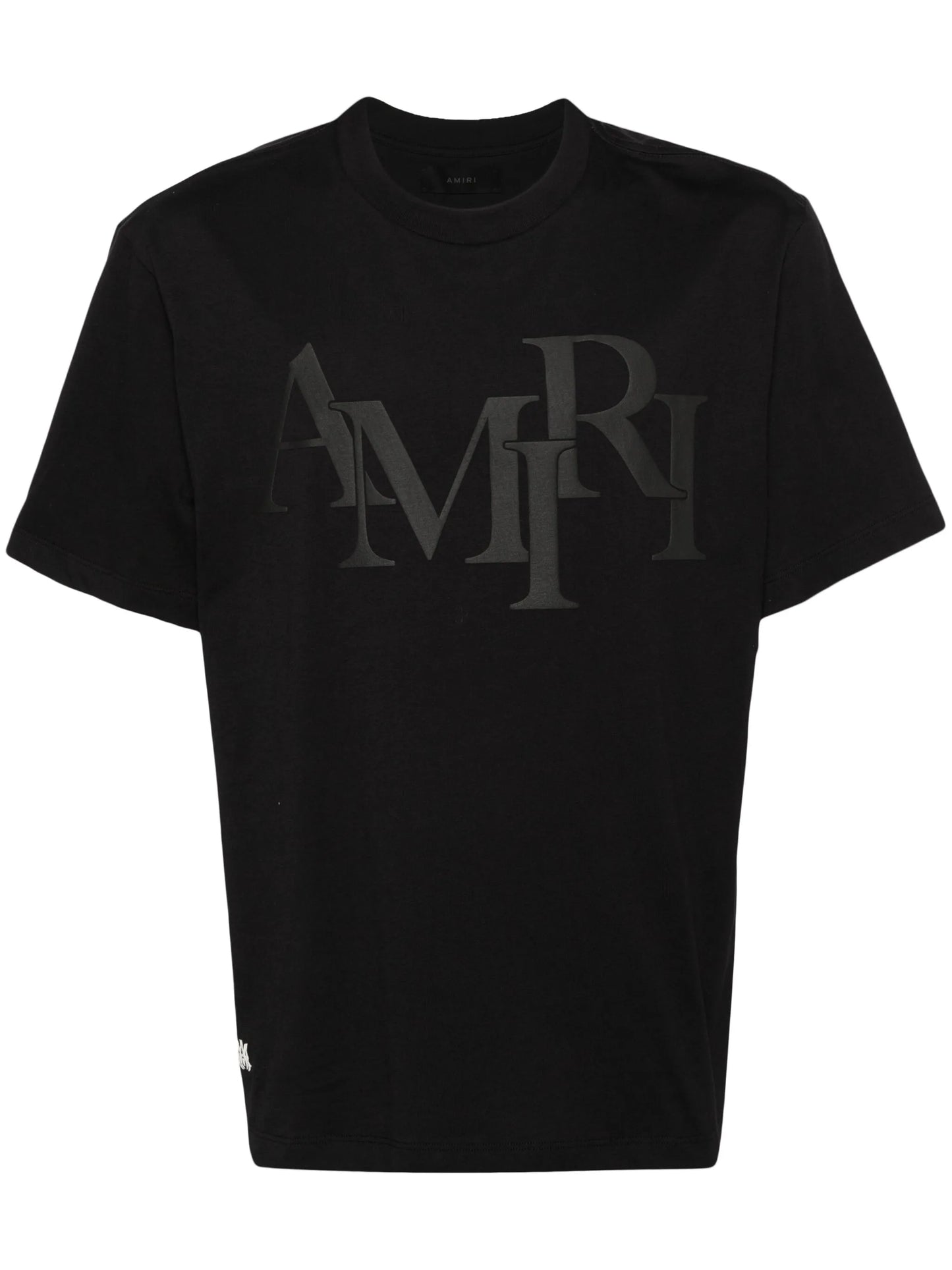 Staggered logo-appliqué T-shirt
