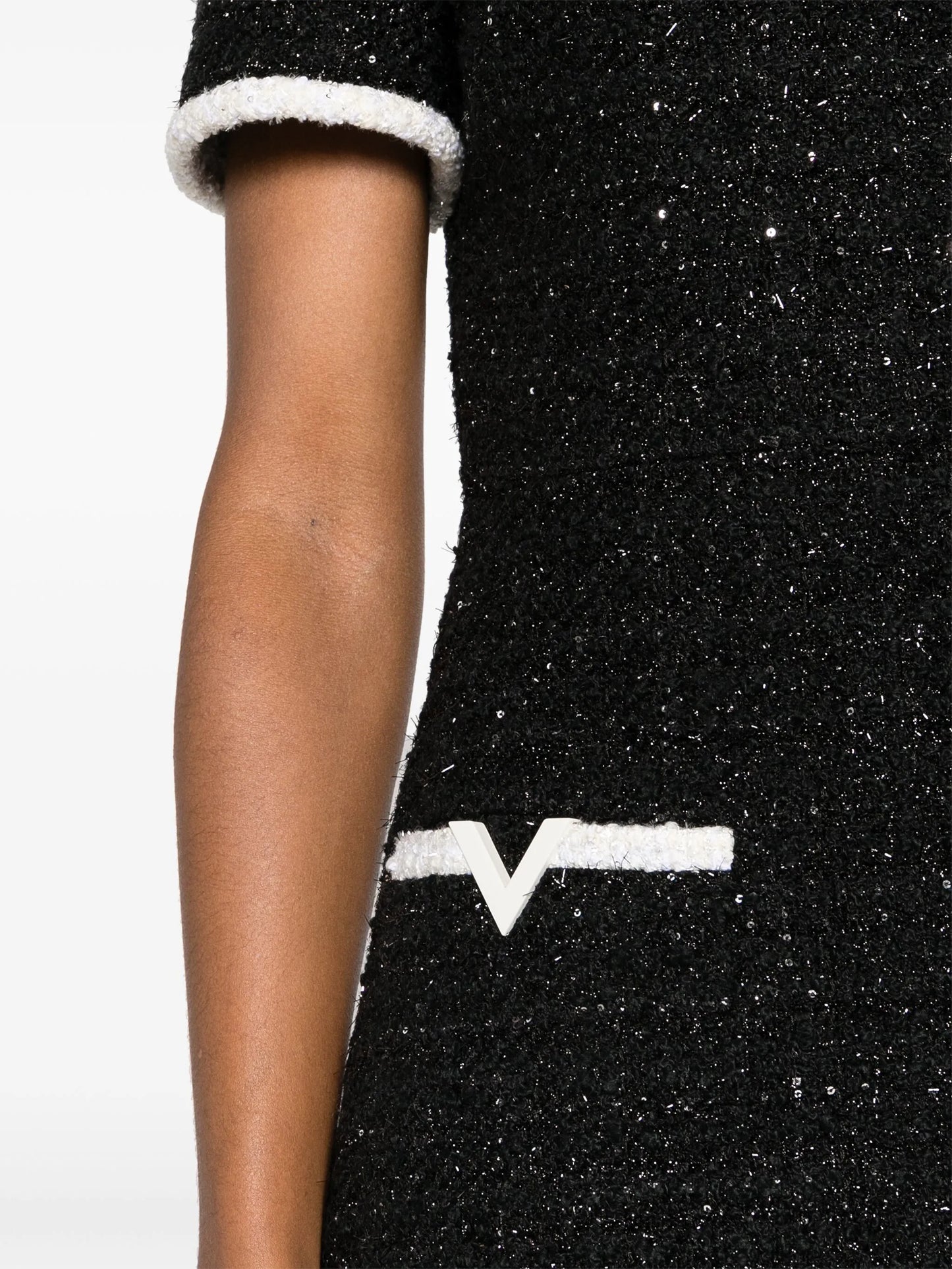 Glaze tweed mini dress