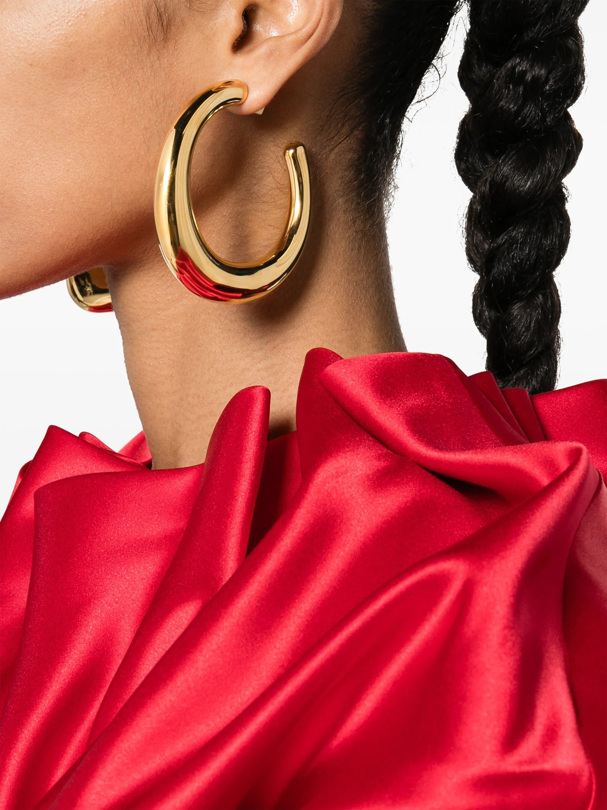 Les Grandes Créoles Ovalo hoop earrings