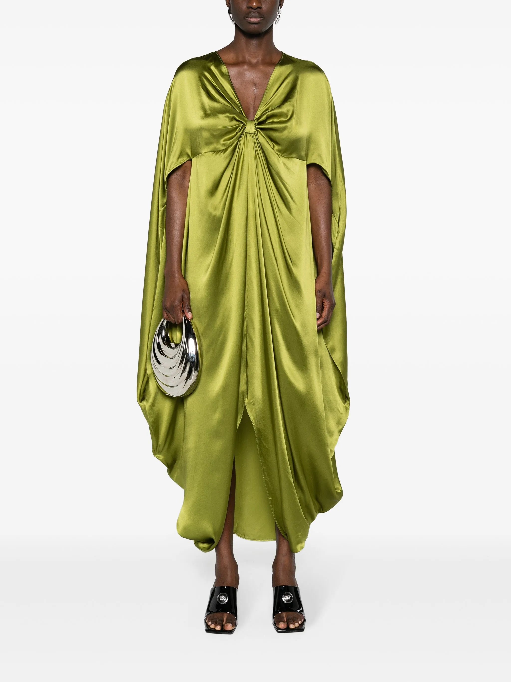 Azores knotted silk kaftan