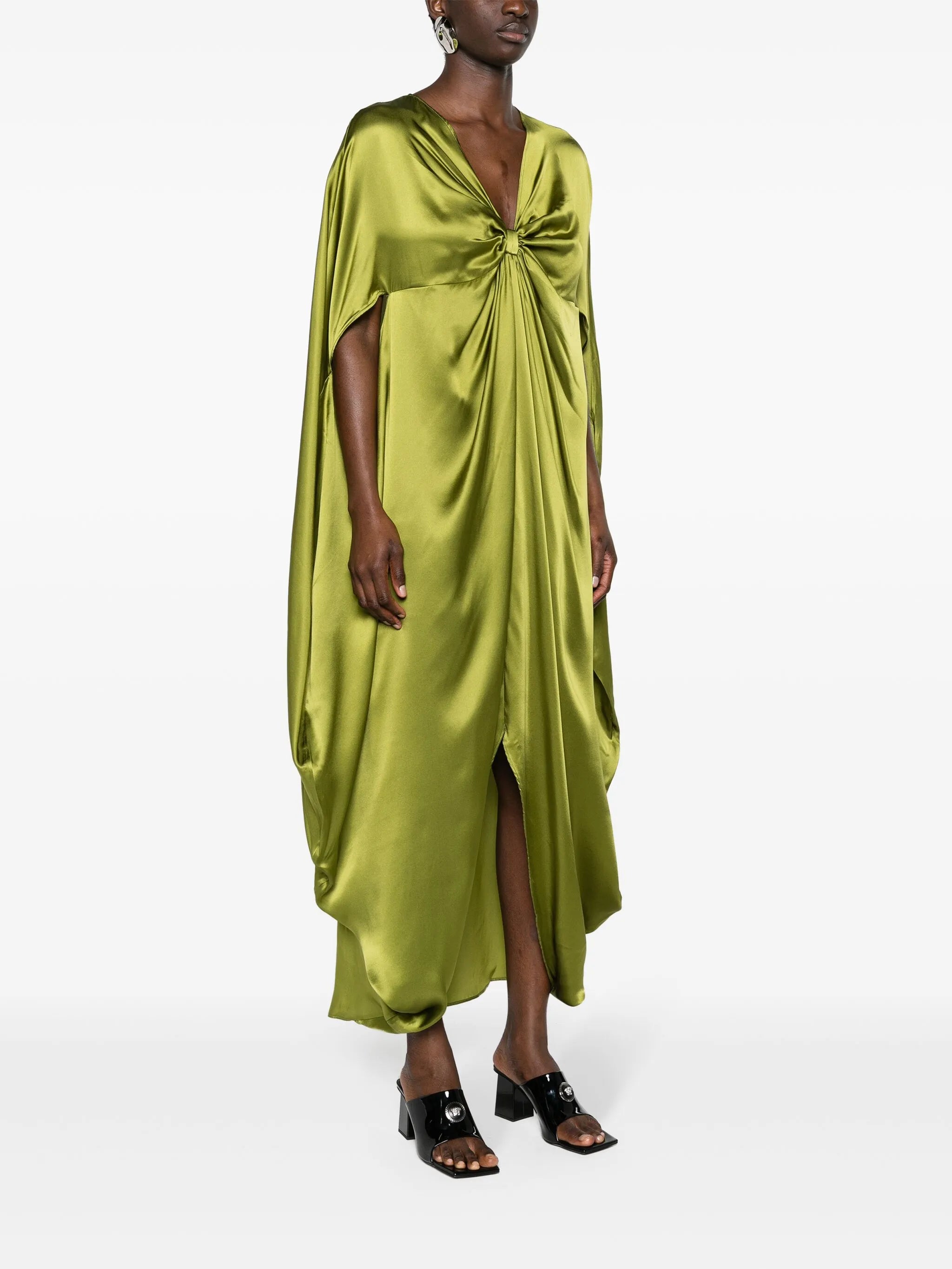 Azores knotted silk kaftan