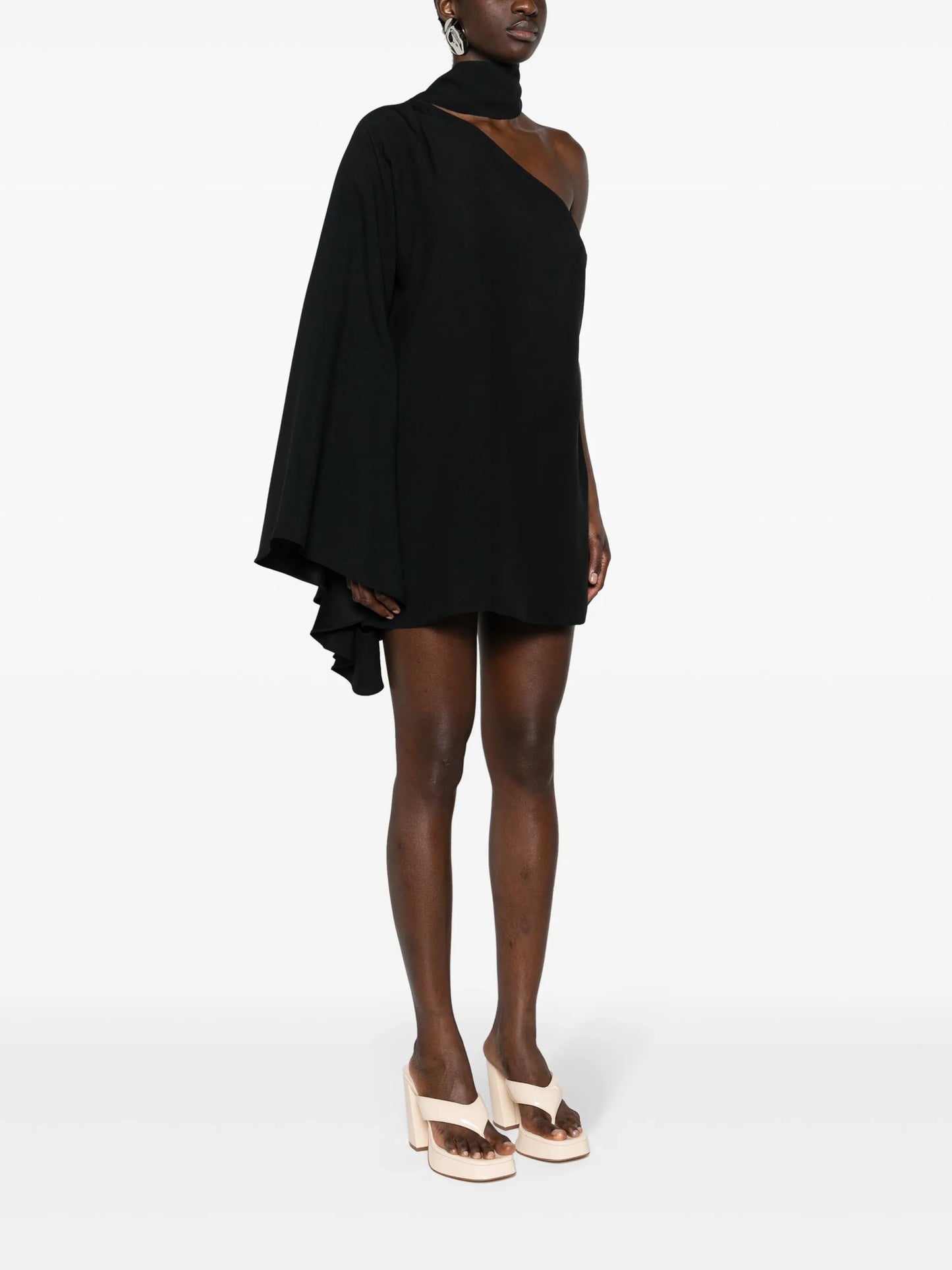 Balear one-shoulder minidress