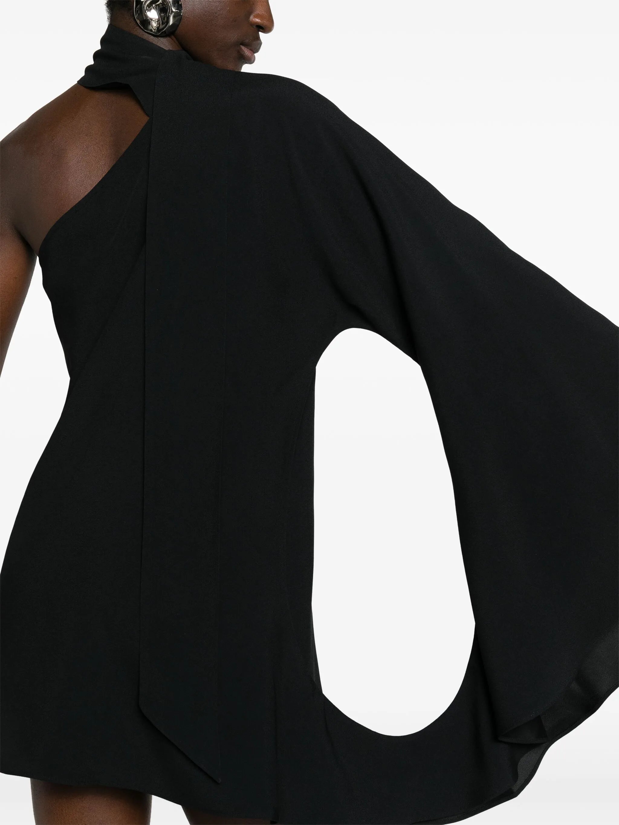 Balear one-shoulder minidress