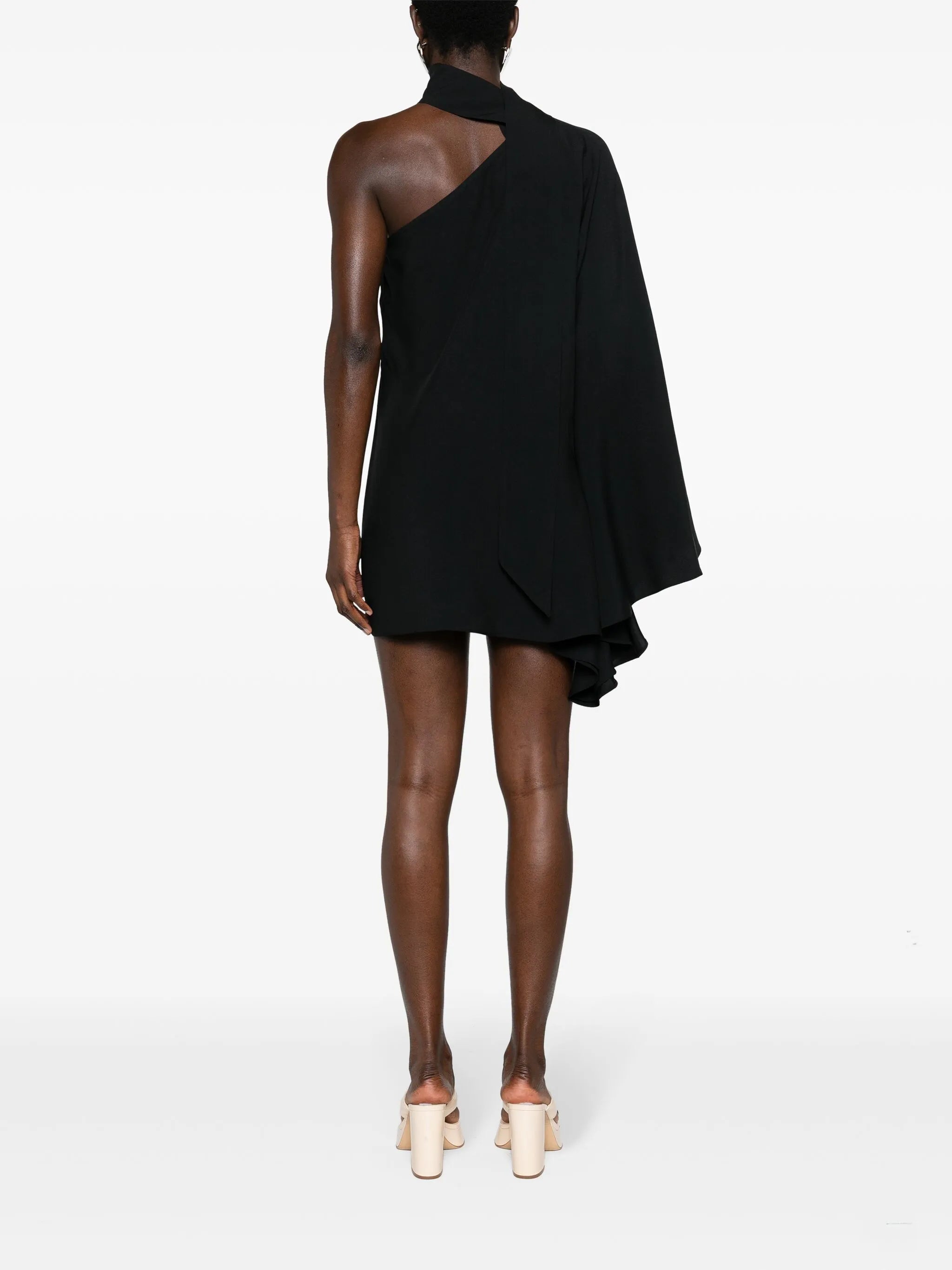Balear one-shoulder minidress