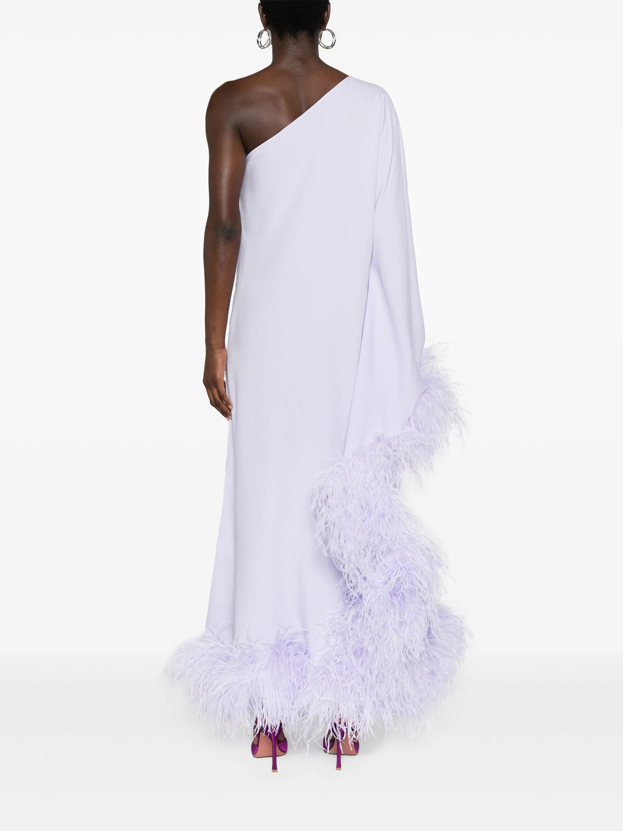 Balear one-shoulder gown