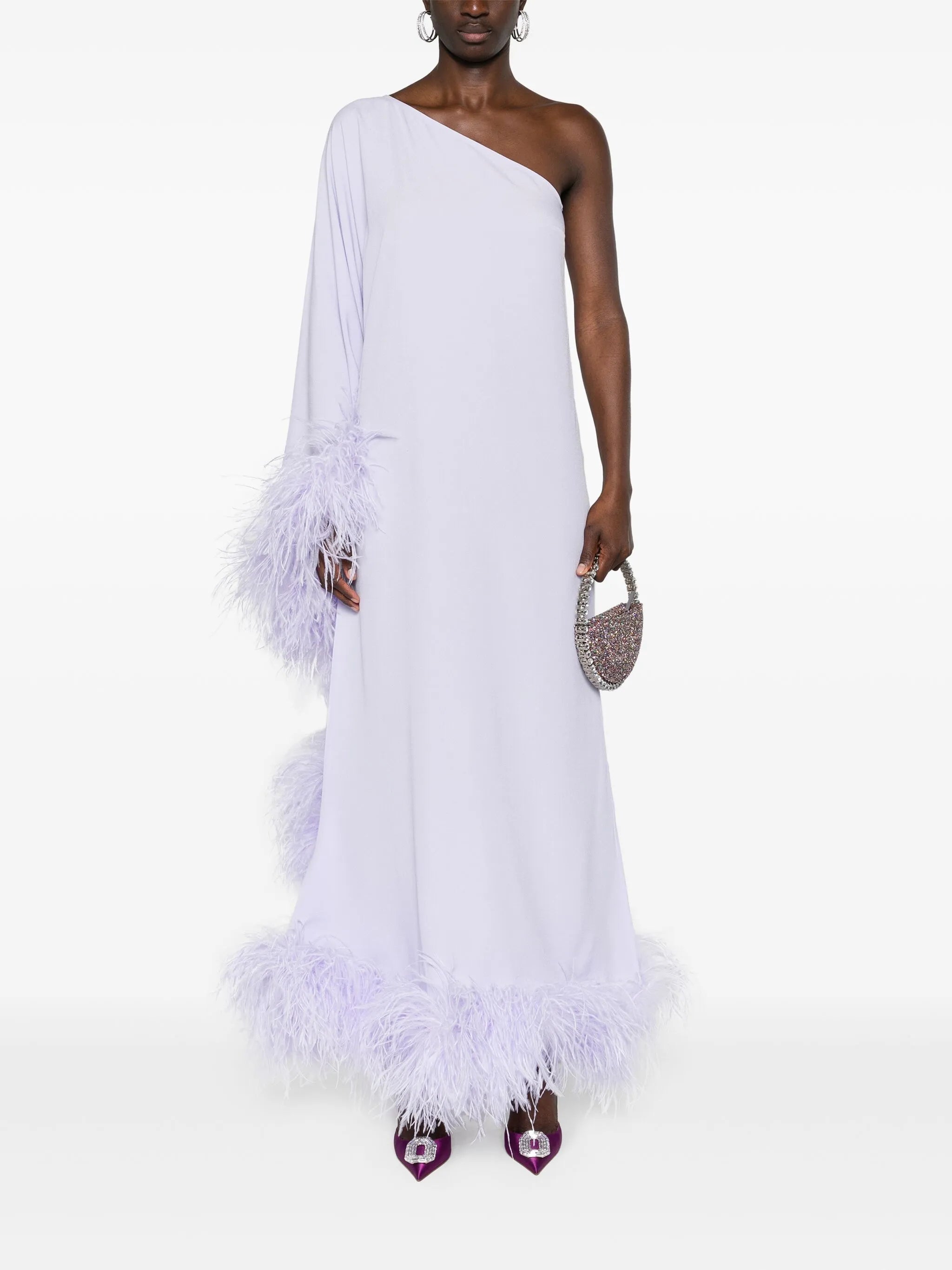 Balear one-shoulder gown