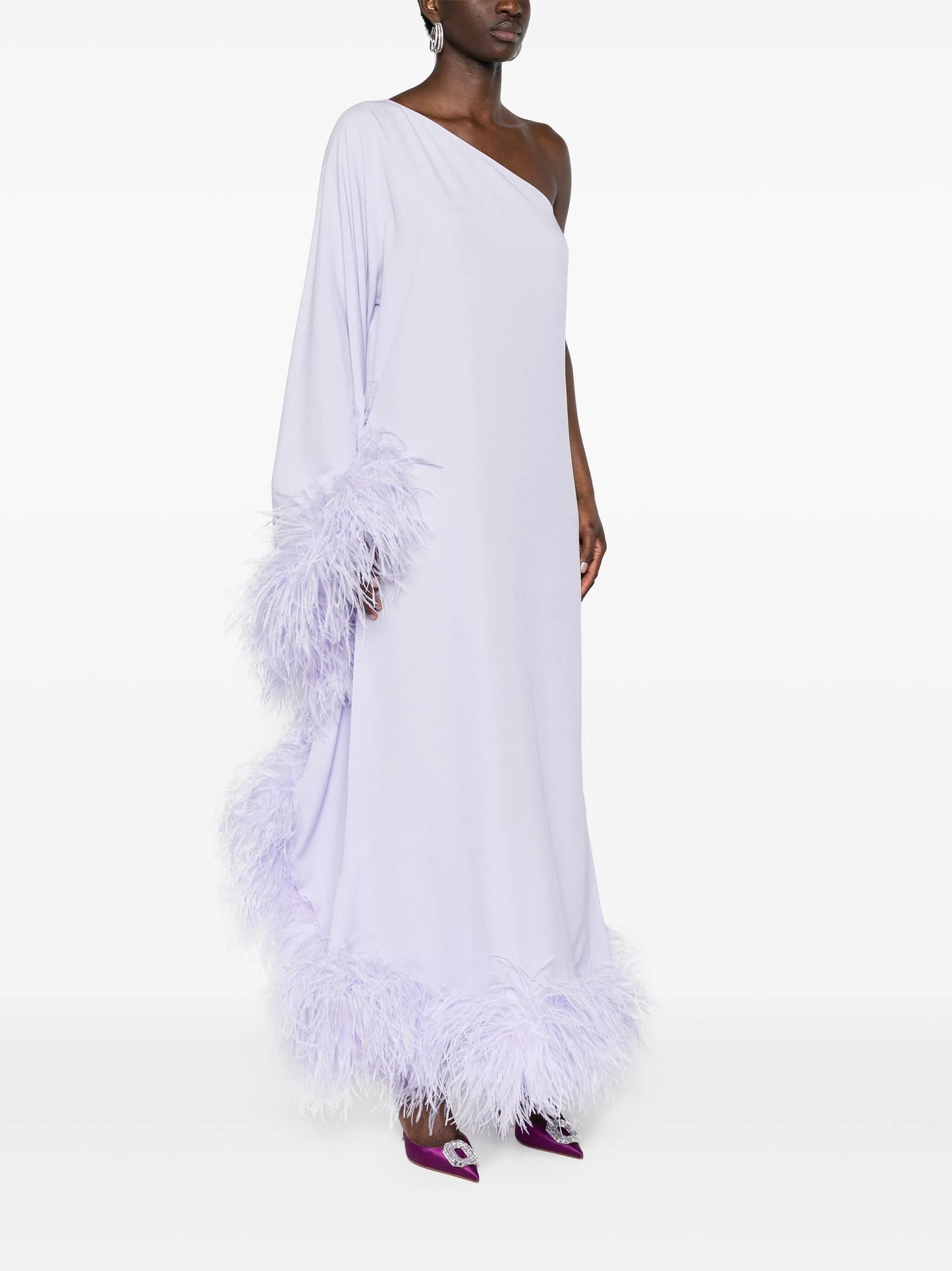 Balear one-shoulder gown