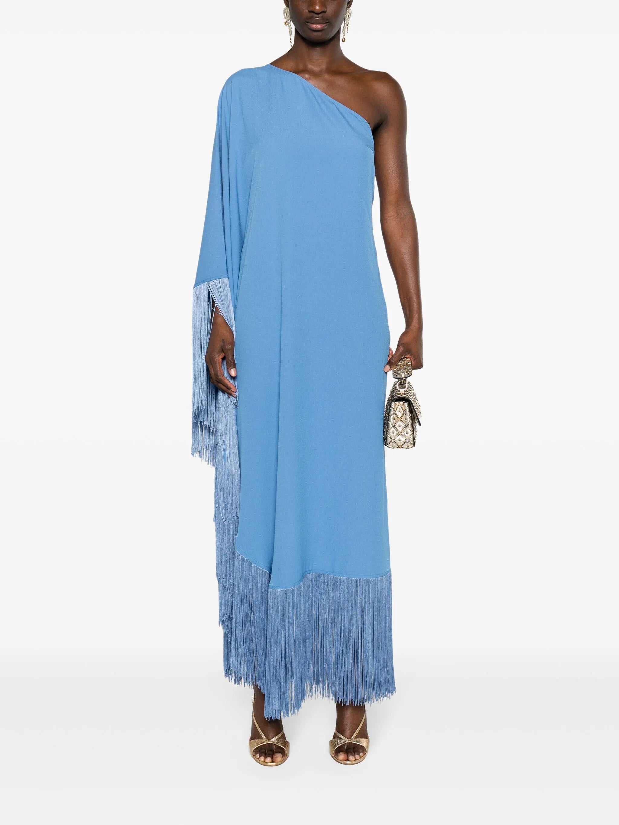 Spritz fringed midi dress