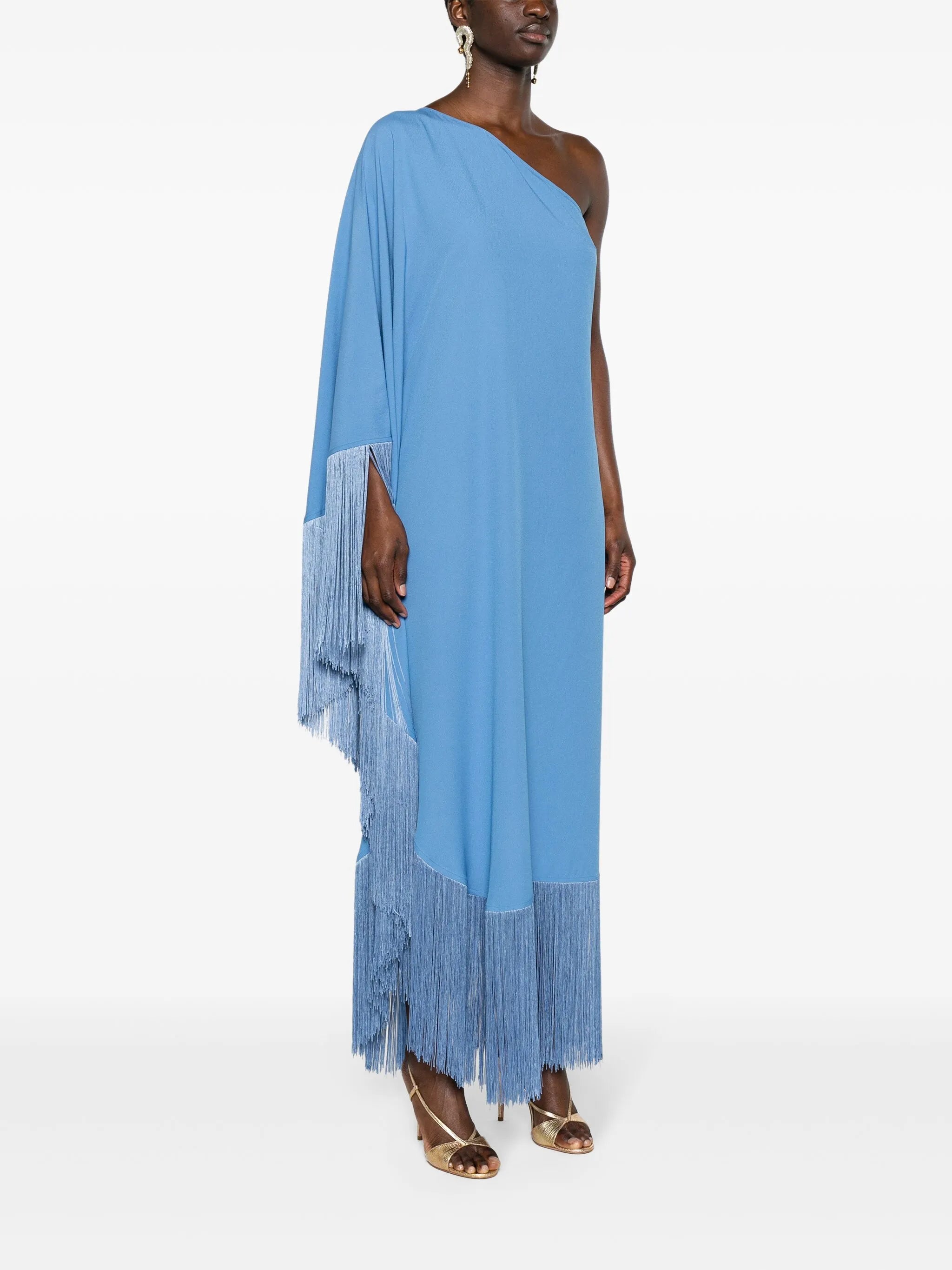 Spritz fringed midi dress