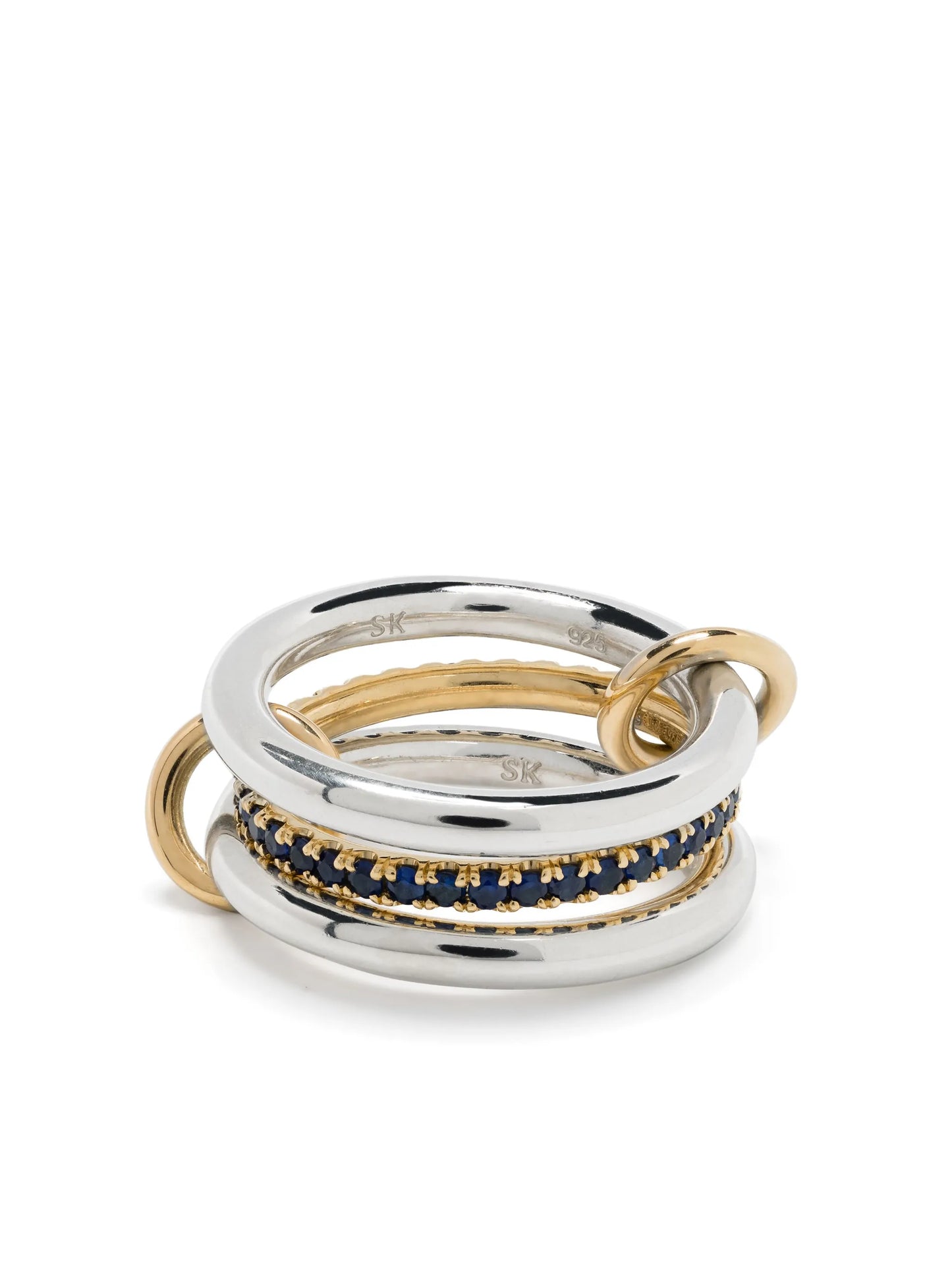 sterling silver Libra SG Petite sapphire ring