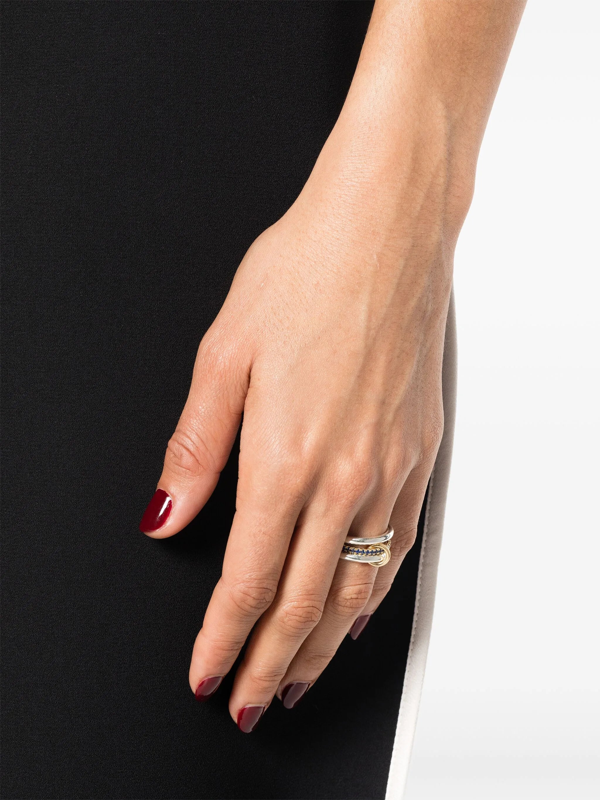 sterling silver Libra SG Petite sapphire ring