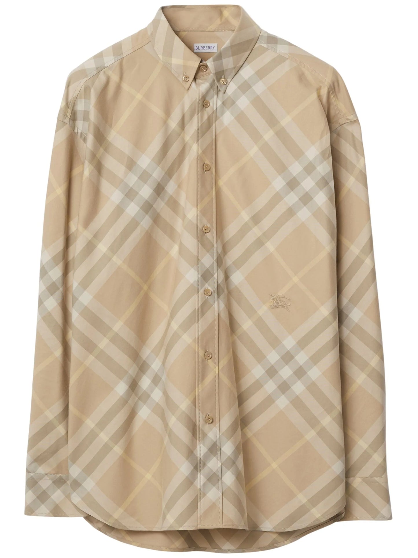 embroidered check shirt